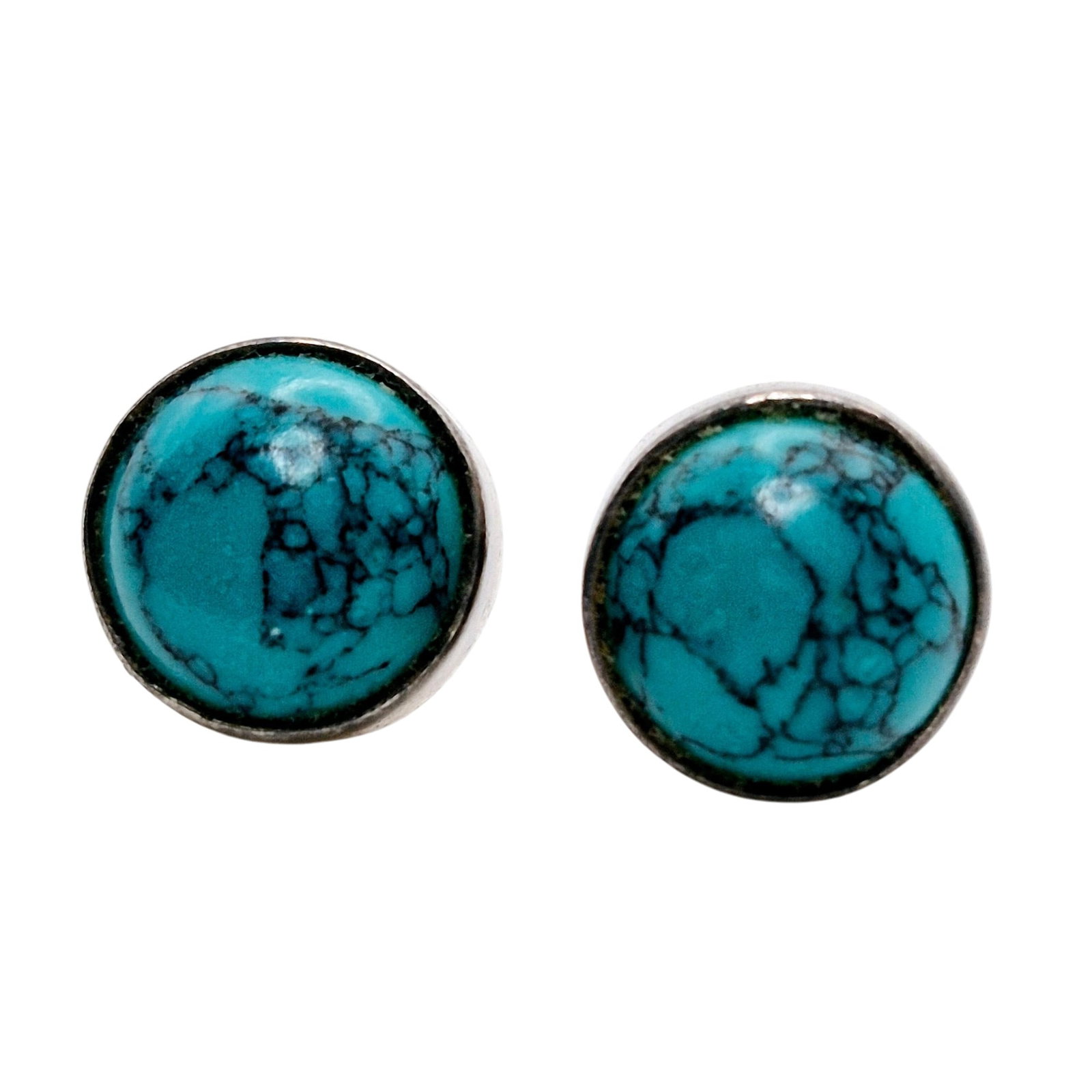 Sterling Turquoise Southwest Stud Earrings (1 of 5)