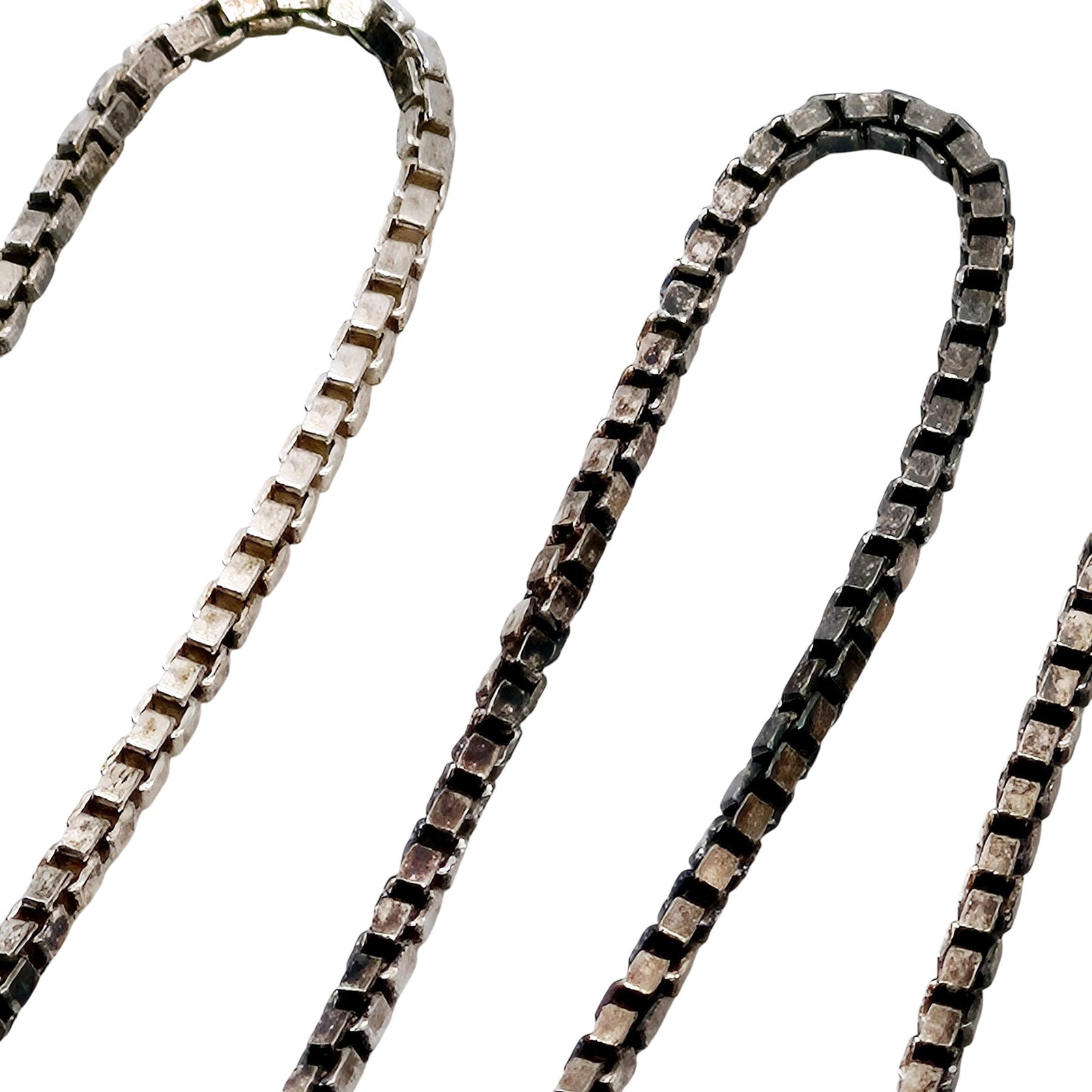 Italy Sterling Box Chain Necklace (1 of 4)