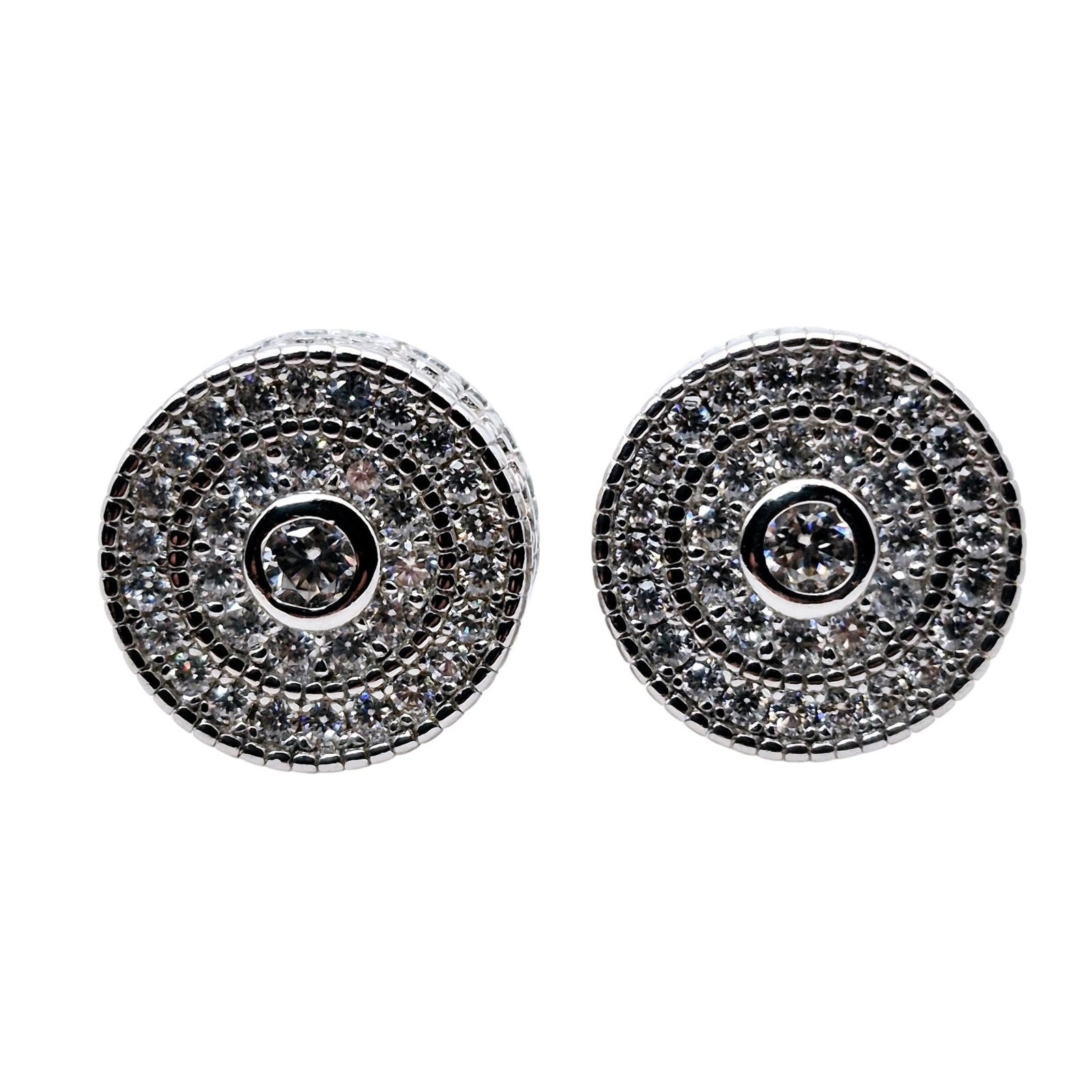 Sterling Moissanite Screw On Stud Earrings (1 of 5)