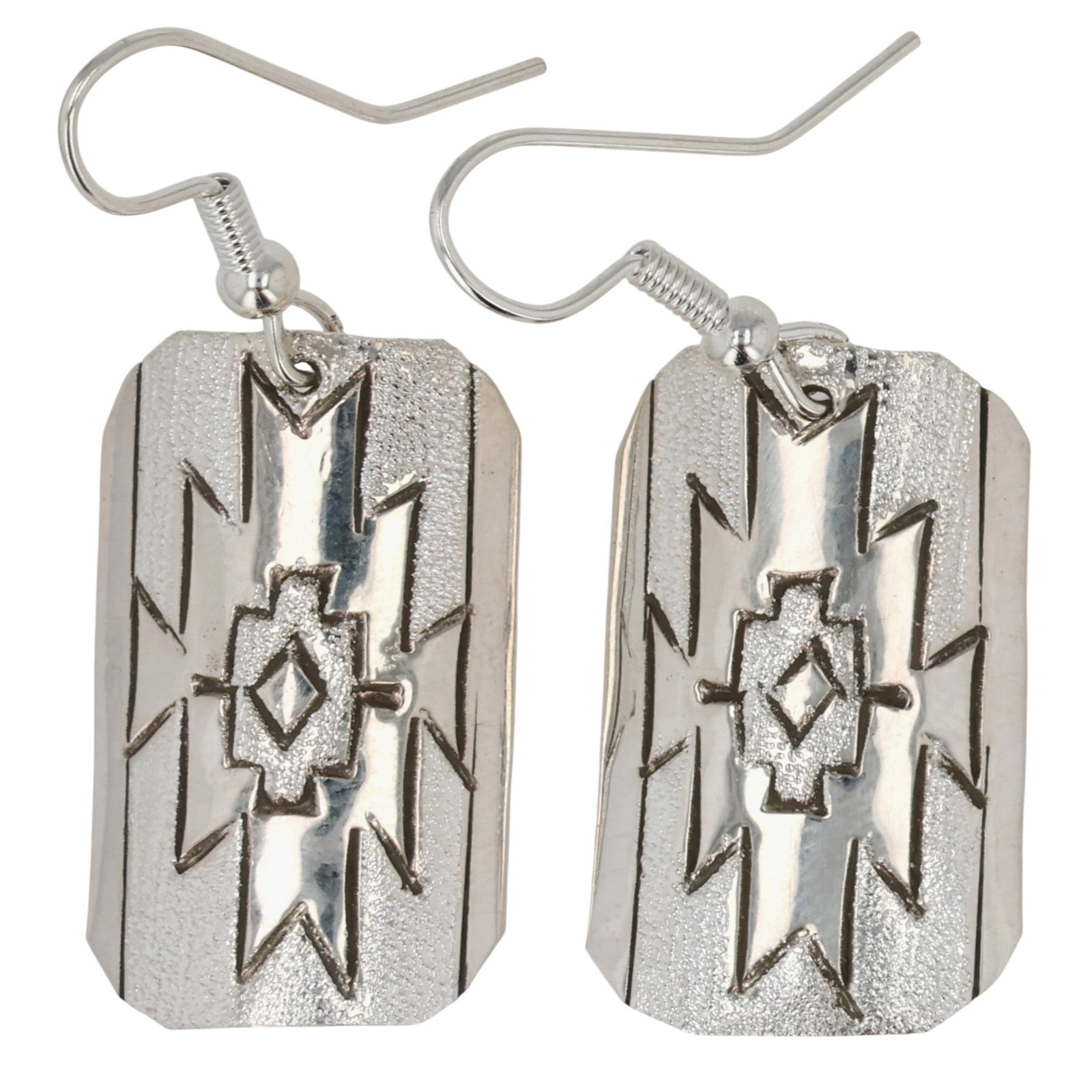 Florence Tahe Navajo Sterling Earrings (1 of 3)