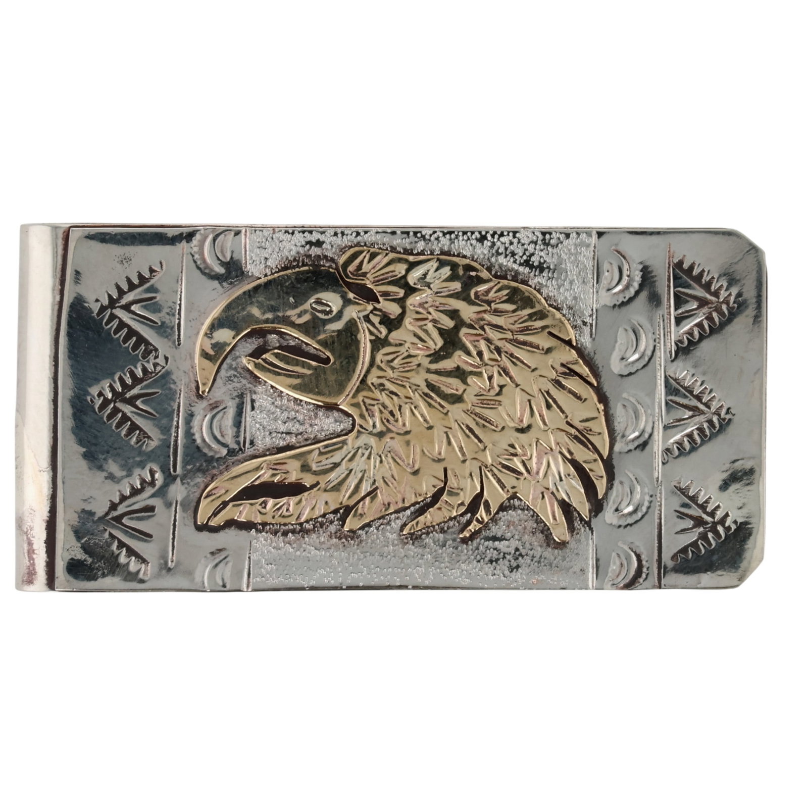 Genevieve Jones Navajo Sterling 12K Gold Filled Money Clip (1 of 3)