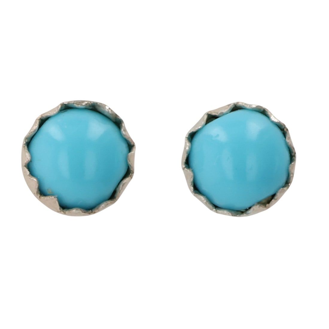 Linda Yazzie Navajo Sterling Turquoise Earrings (1 of 3)