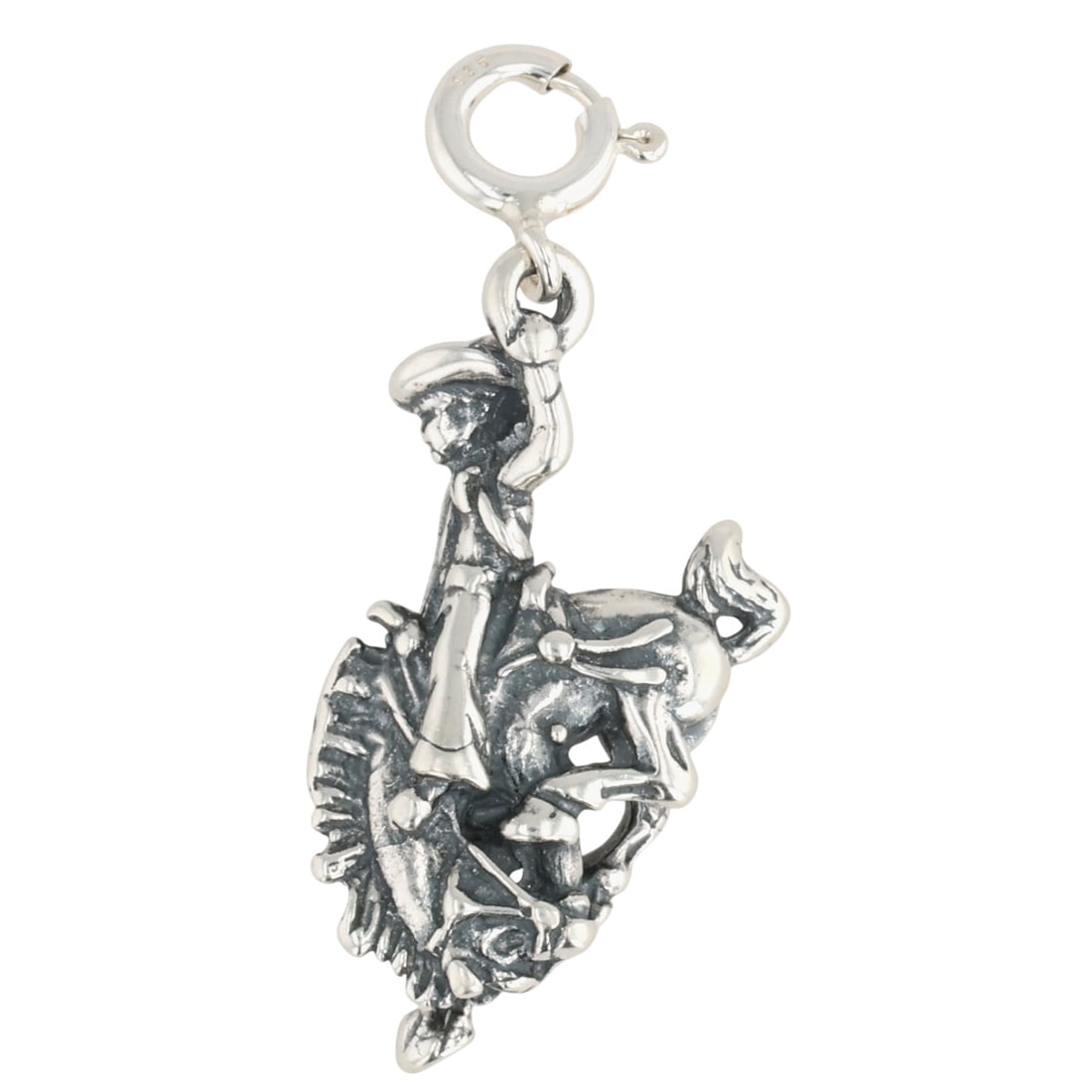 Navajo Sterling Rodeo Rider Charm (1 of 4)