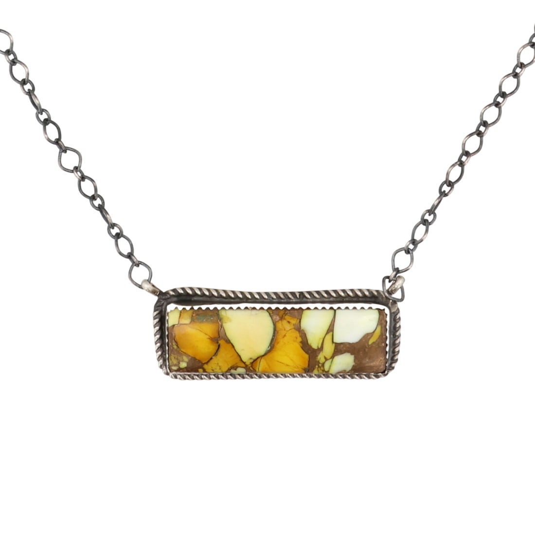 Donovan Nez Navajo Sterling Honey Dahlia Necklace (1 of 6)