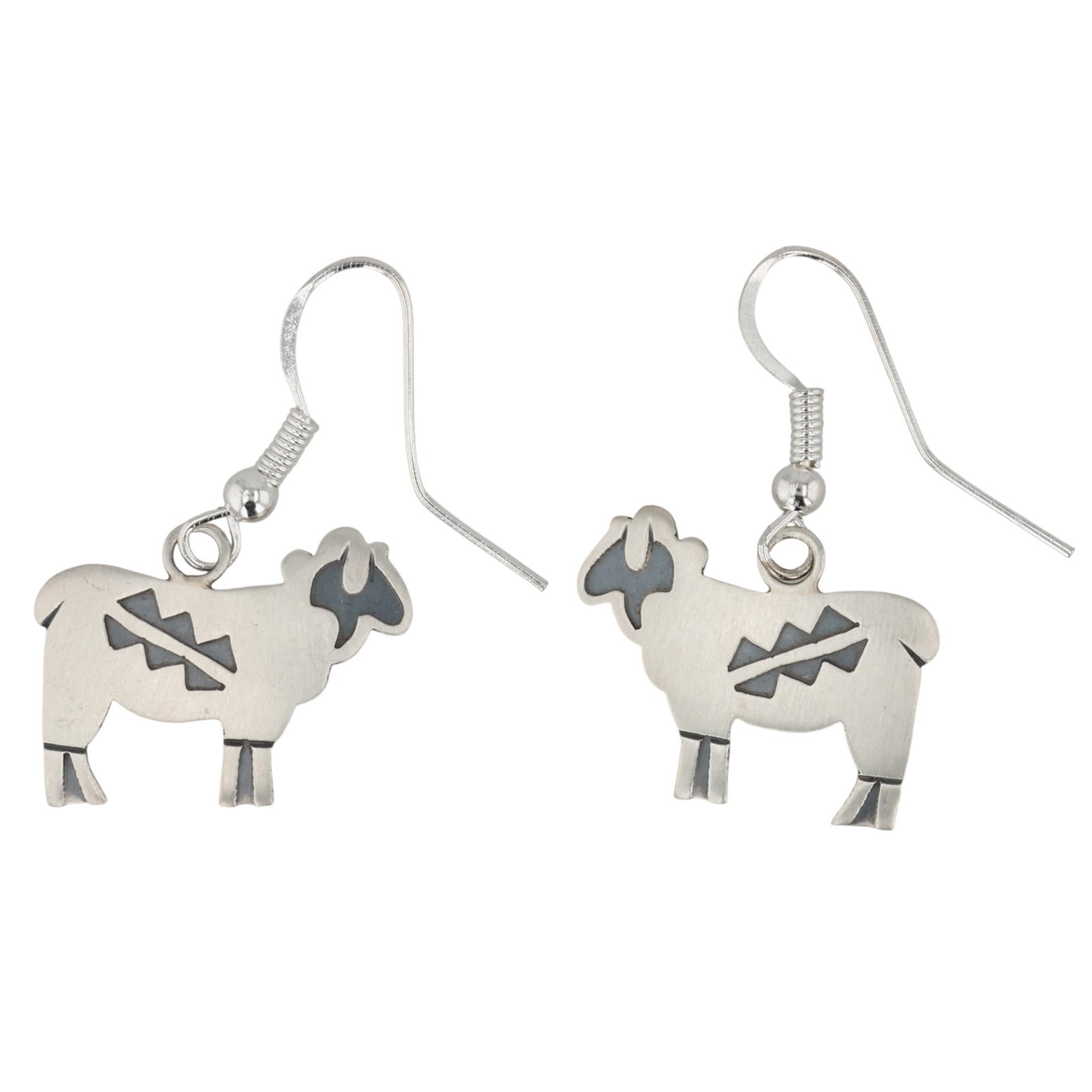 Robert Gene Navajo Sterling Lamb Earrings (1 of 4)