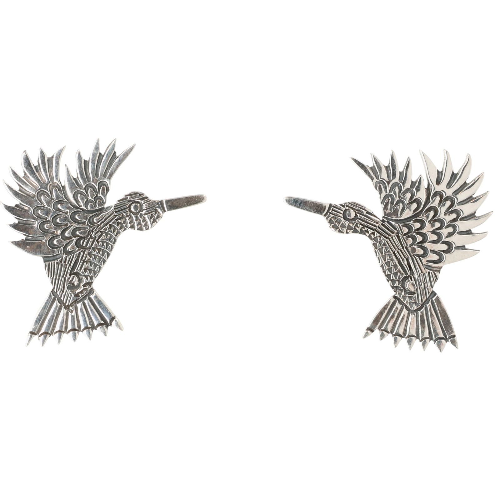 Zandra Tahy Navajo Sterling Hummingbird Earrings (1 of 4)