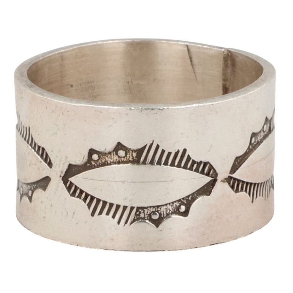 Gary Sandoval Navajo Sterling Ring Sz 7 (1 of 6)