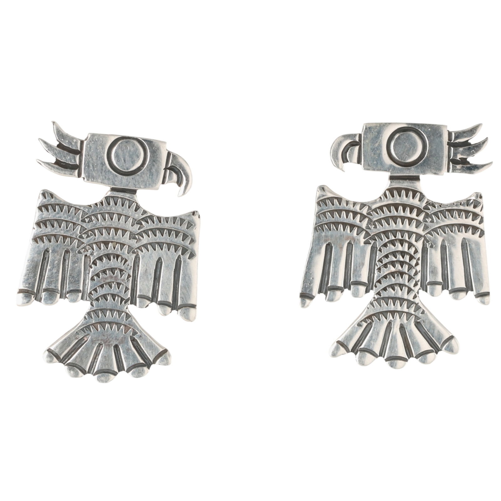 Zandra Tahy Navajo Sterling Parrot Earrings (1 of 4)