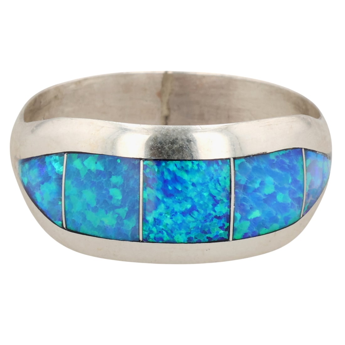 Nelson Nez Navajo Sterling Opal Ring Sz 7.5 (1 of 7)