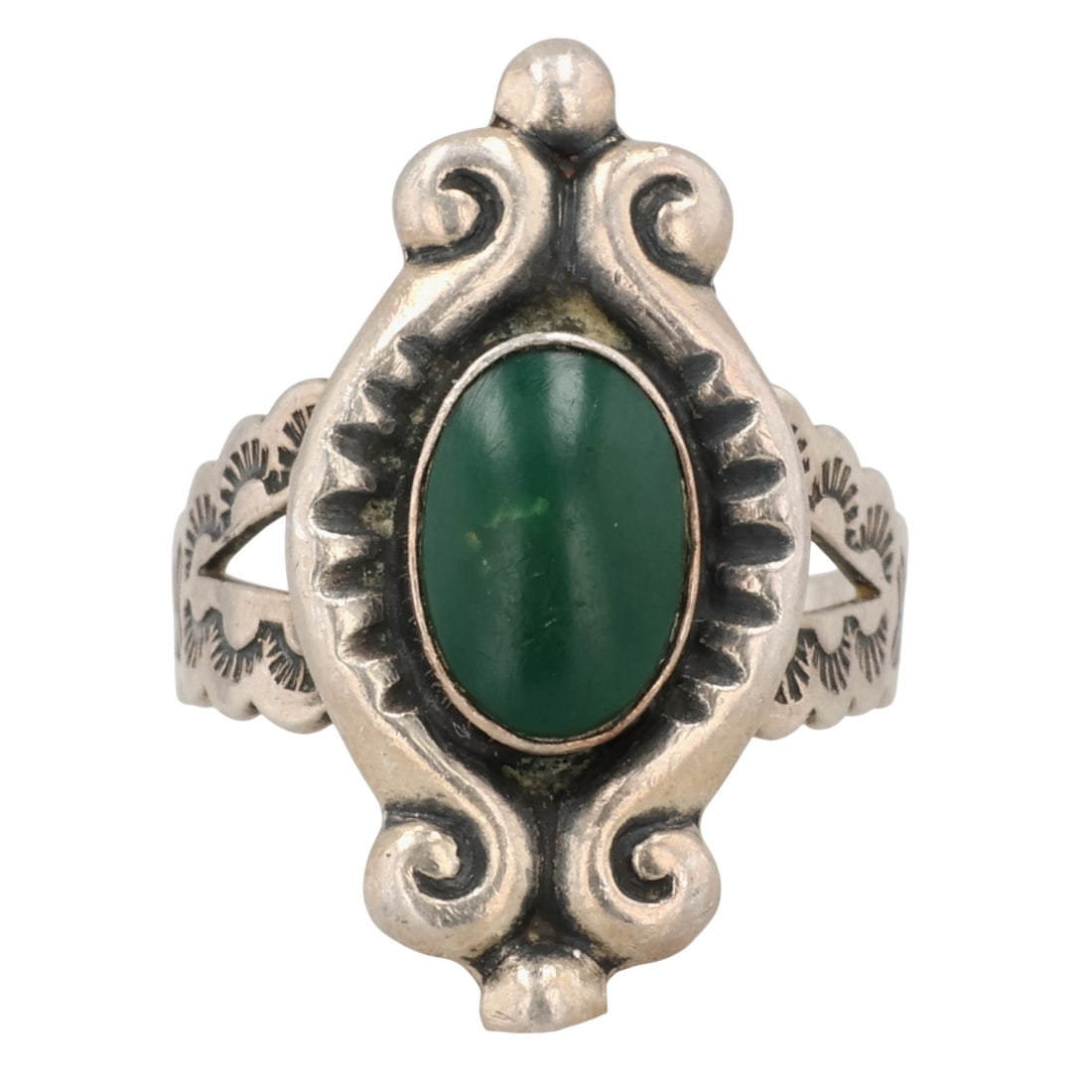 Signed Navajo Sterling Turquoise Adjustable Ring: Signed Navajo Sterling Turquoise Adjustable Ring 4g Sz 6.75, signature is hard to read