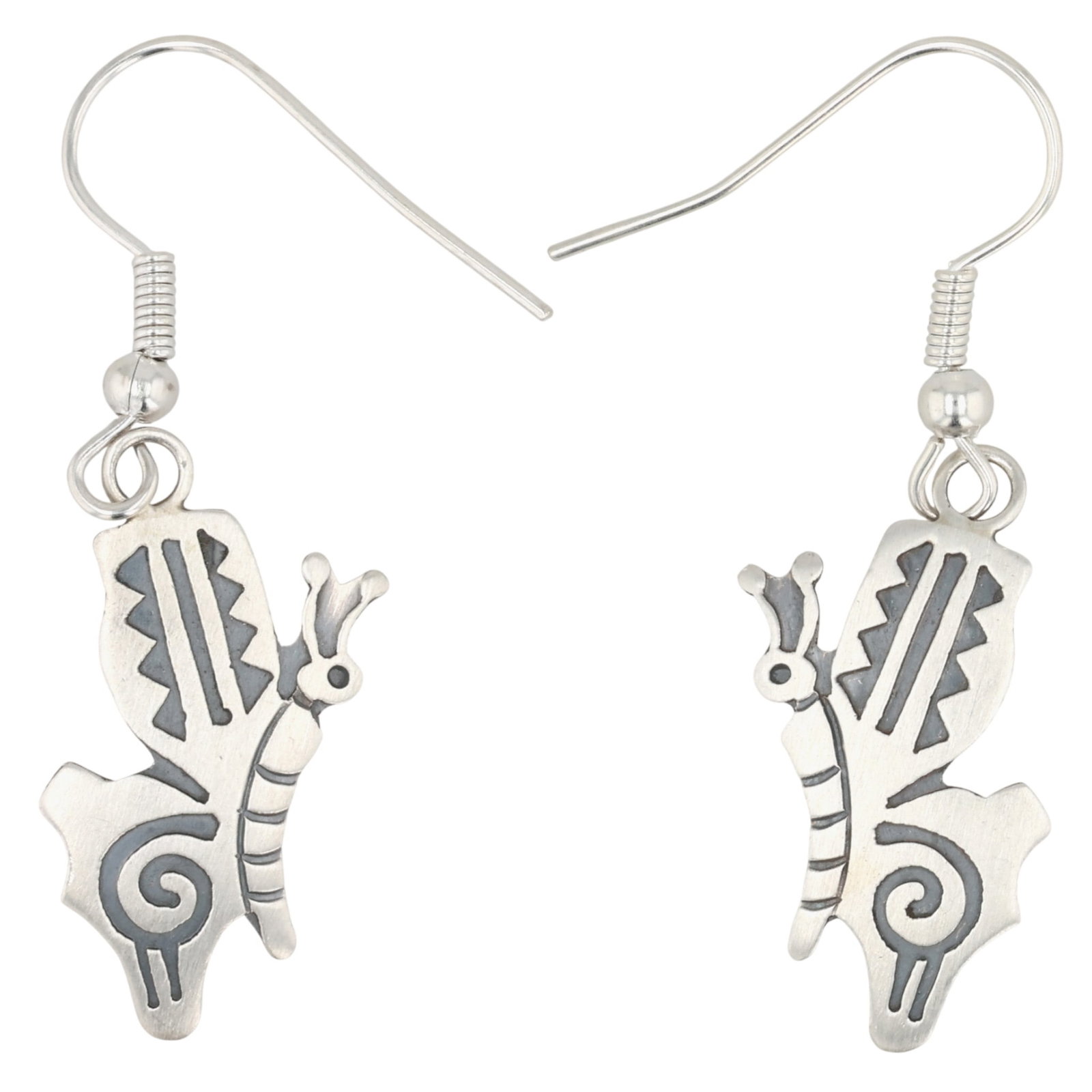 Robert Gene Navajo Sterling Butterfly Earrings (1 of 4)