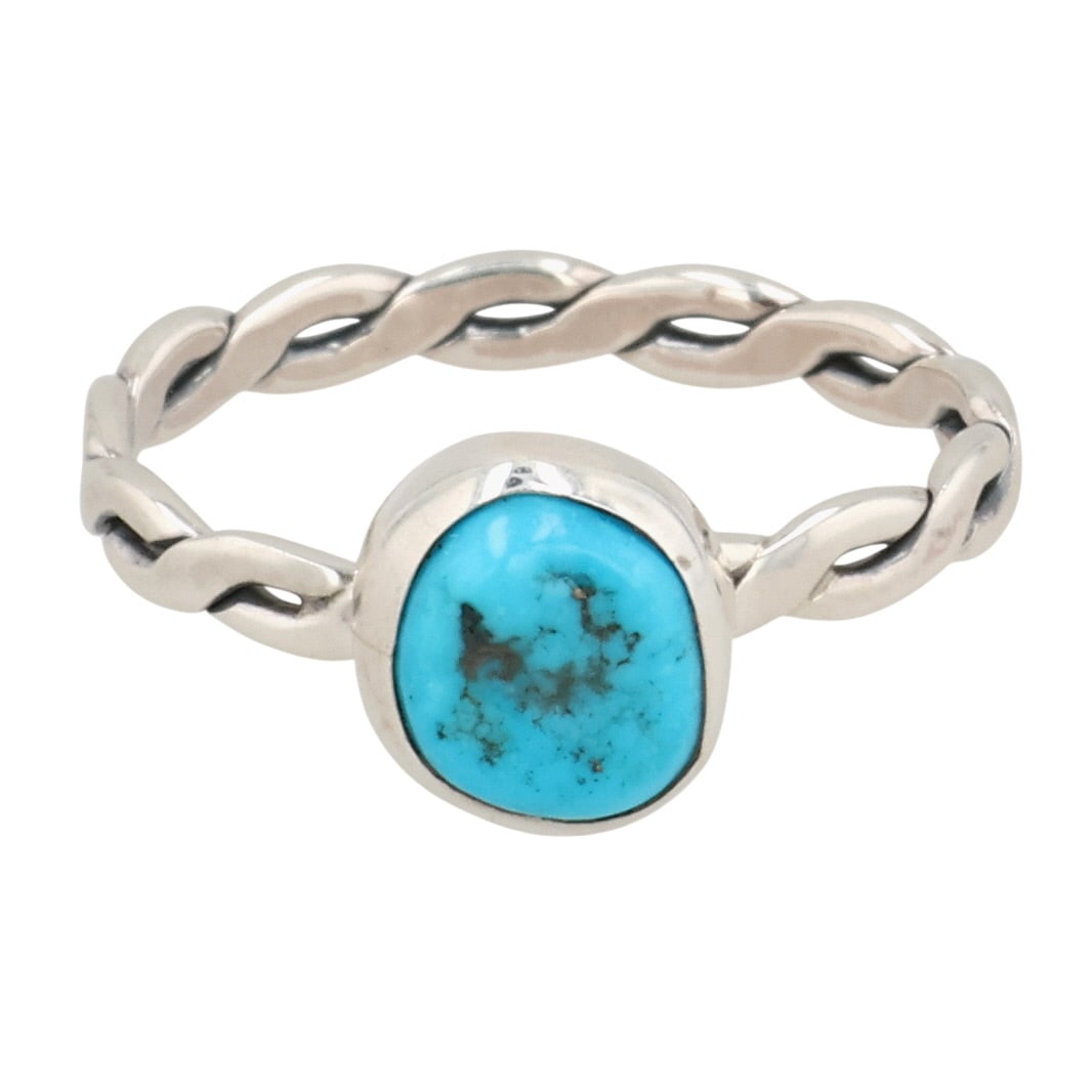 Byron Begay Navajo Sterling Turquoise Ring Sz 7.5 (1 of 7)