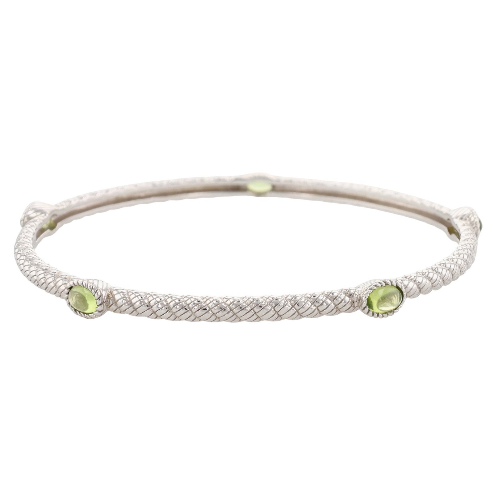 Judith Ripka Sterling Peridot Bangle Bracelet (1 of 5)