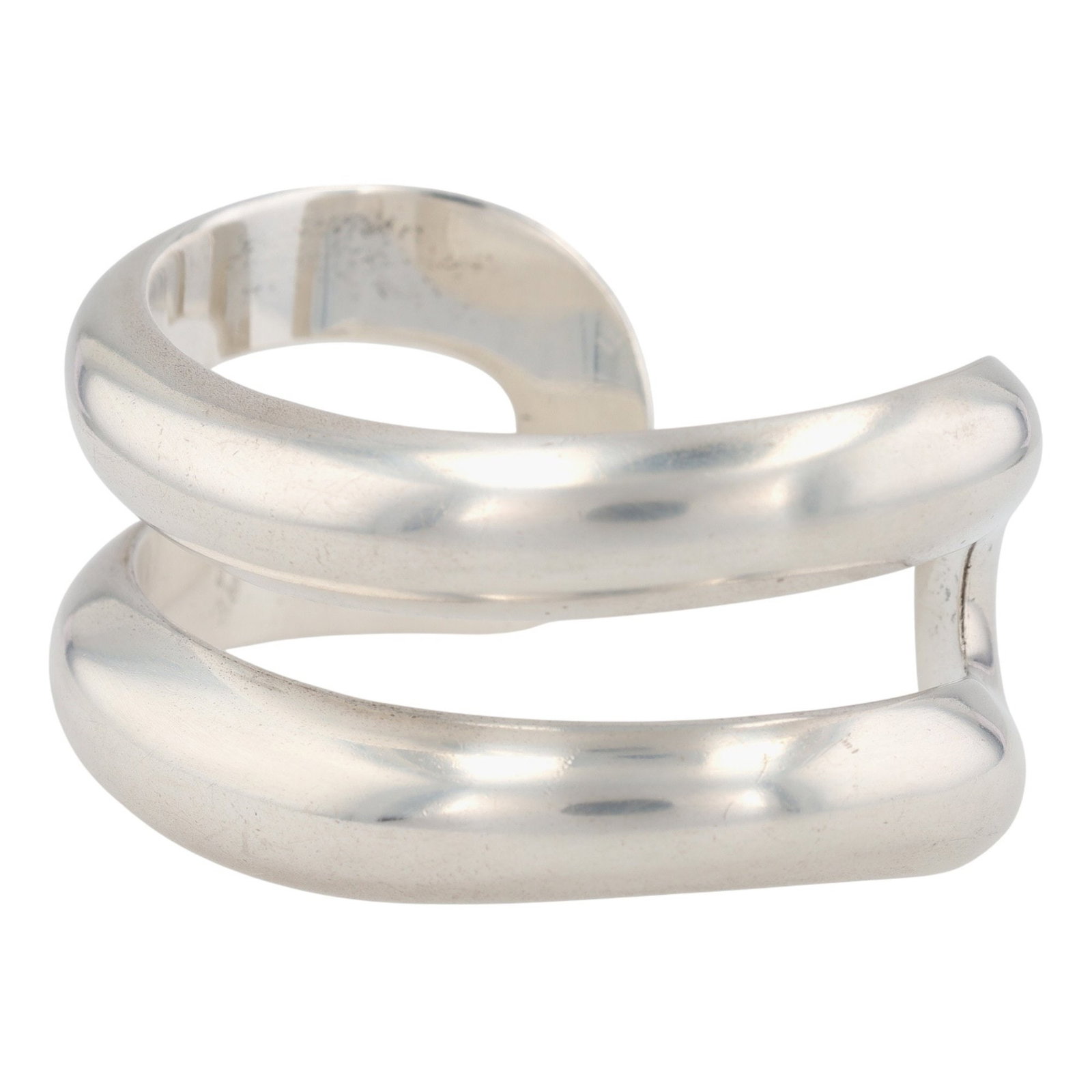 Tiffany & Co. Elsa Peretti Sterling Open Center Cuff Bracelet - 4