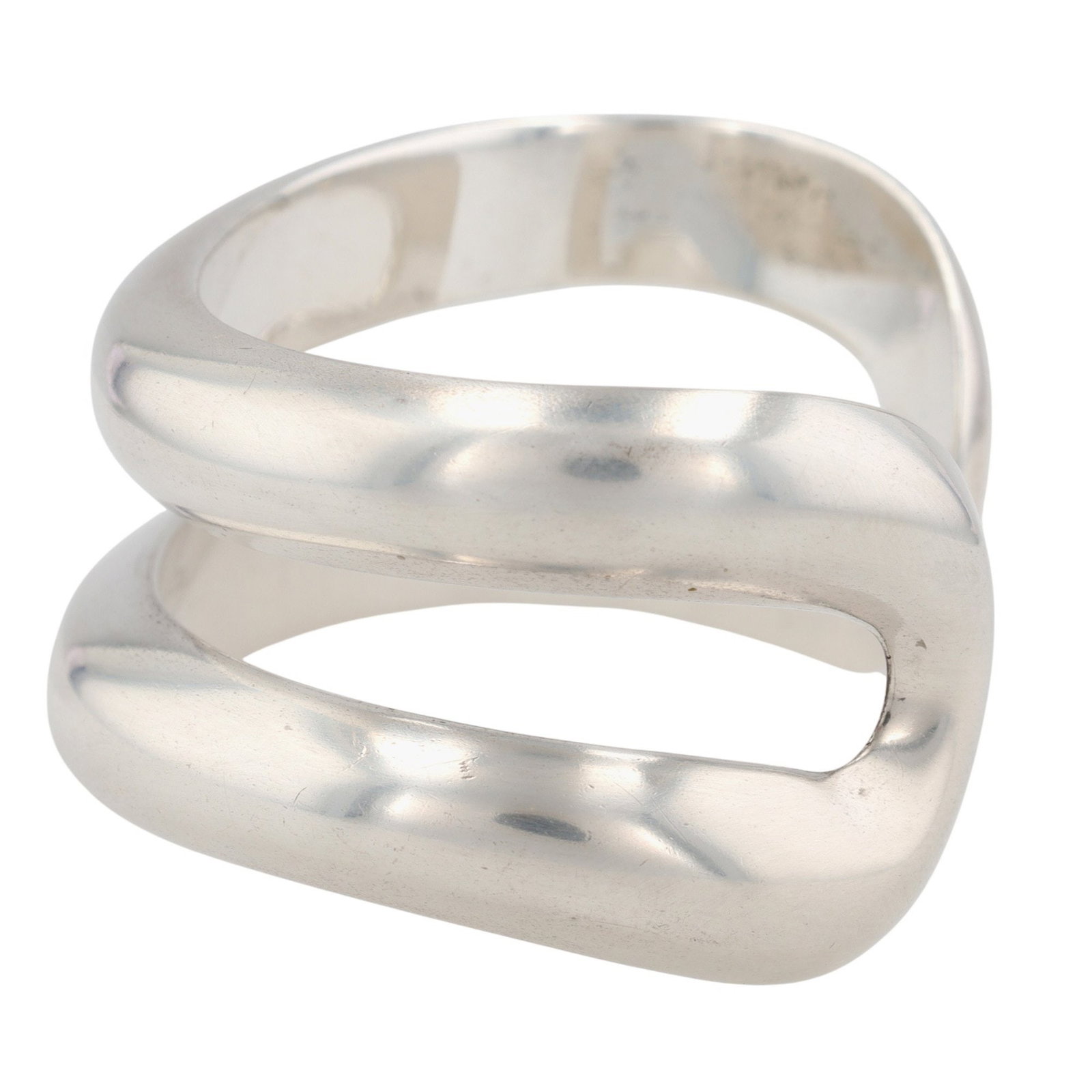 Tiffany & Co. Elsa Peretti Sterling Open Center Cuff Bracelet - 5