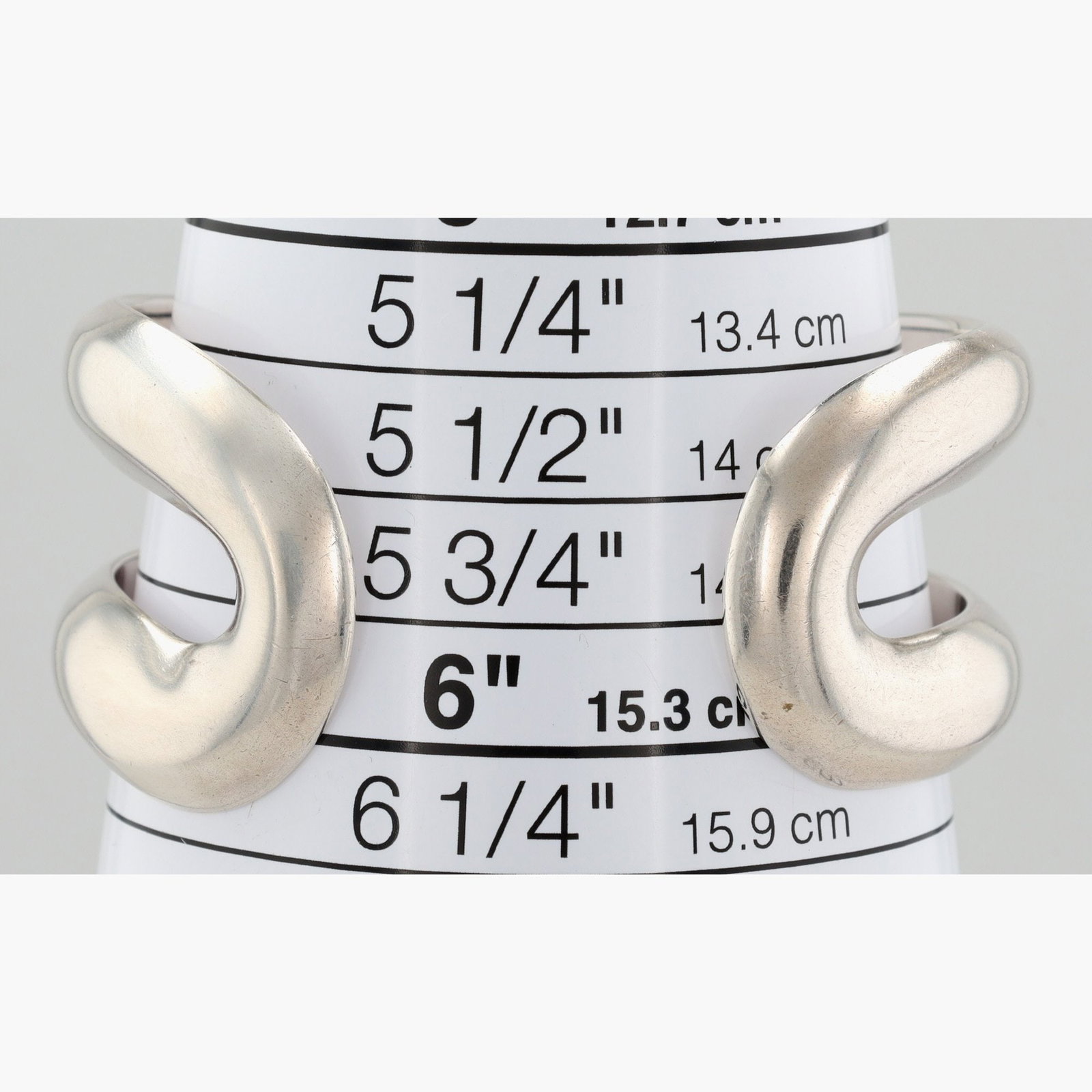 Tiffany & Co. Elsa Peretti Sterling Open Center Cuff Bracelet - 9