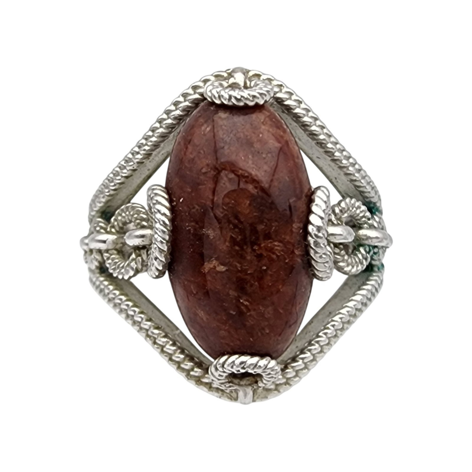 Anthony Nak Sterling Jasper Ring Sz 8: Anthony Nak Atelier Sterling Jasper? Ring Sz 8 - 10.4g
