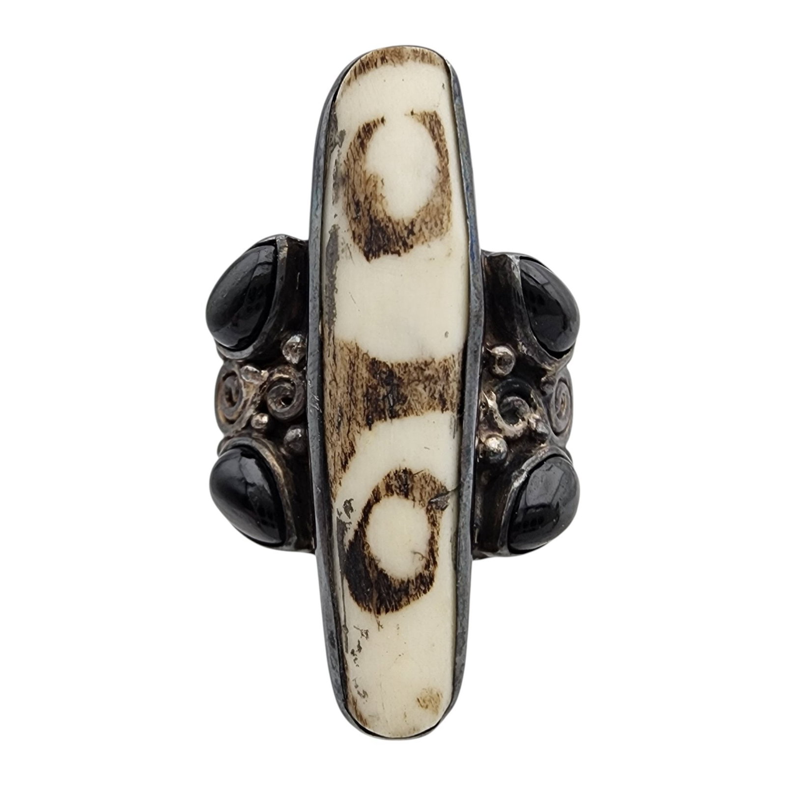 Sajen Sterling Mudbead Ring Sz 9 (1 of 7)