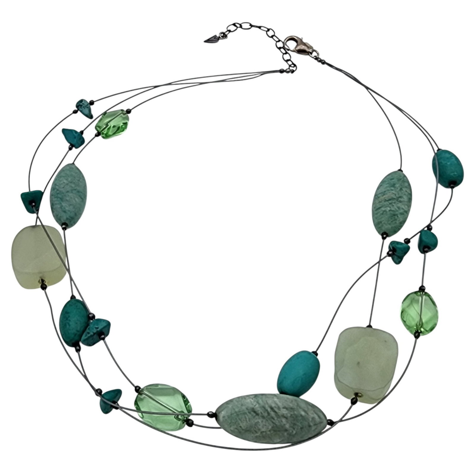 Silpada Sterling Amazonite Multistrand Necklace (1 of 4)