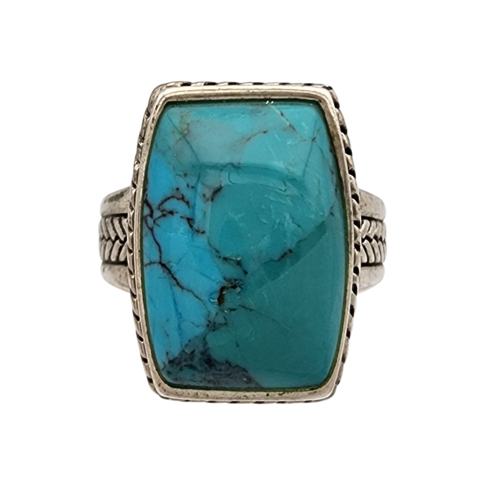 Barse Sterling Turquoise Ring Sz 7 (1 of 7)