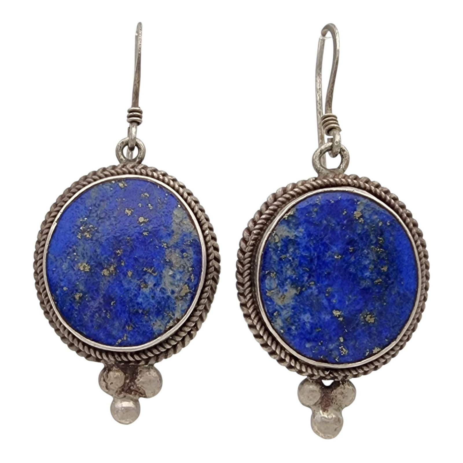Sterling Lapis Lazuli Earrings: Sterling Lapis Lazuli Earrings 15.9g
