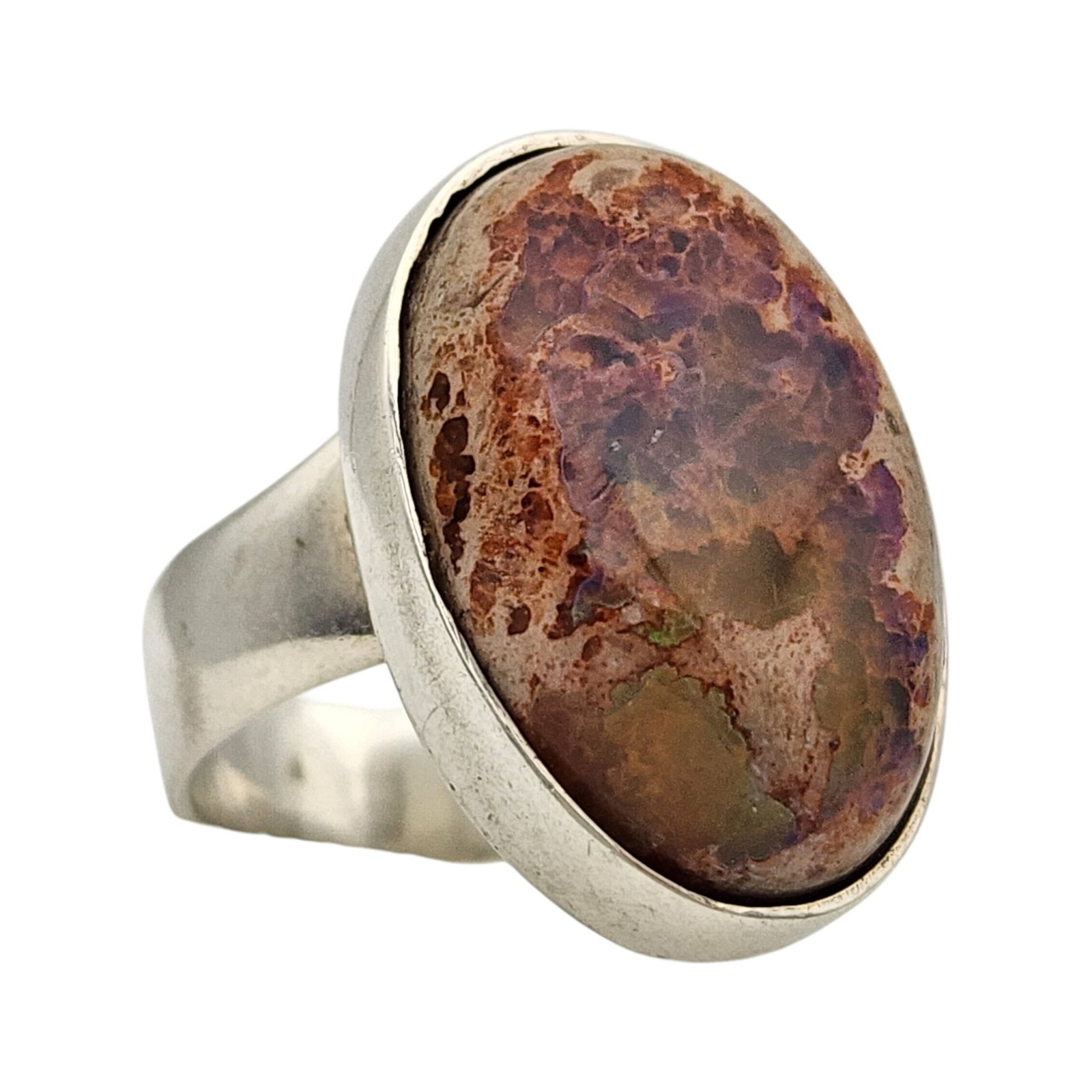 Sterling Mexican Fire Opal Ring Sz 7: Gorgeous Sterling Mexican Fire Opal Ring Sz 7 10.9g