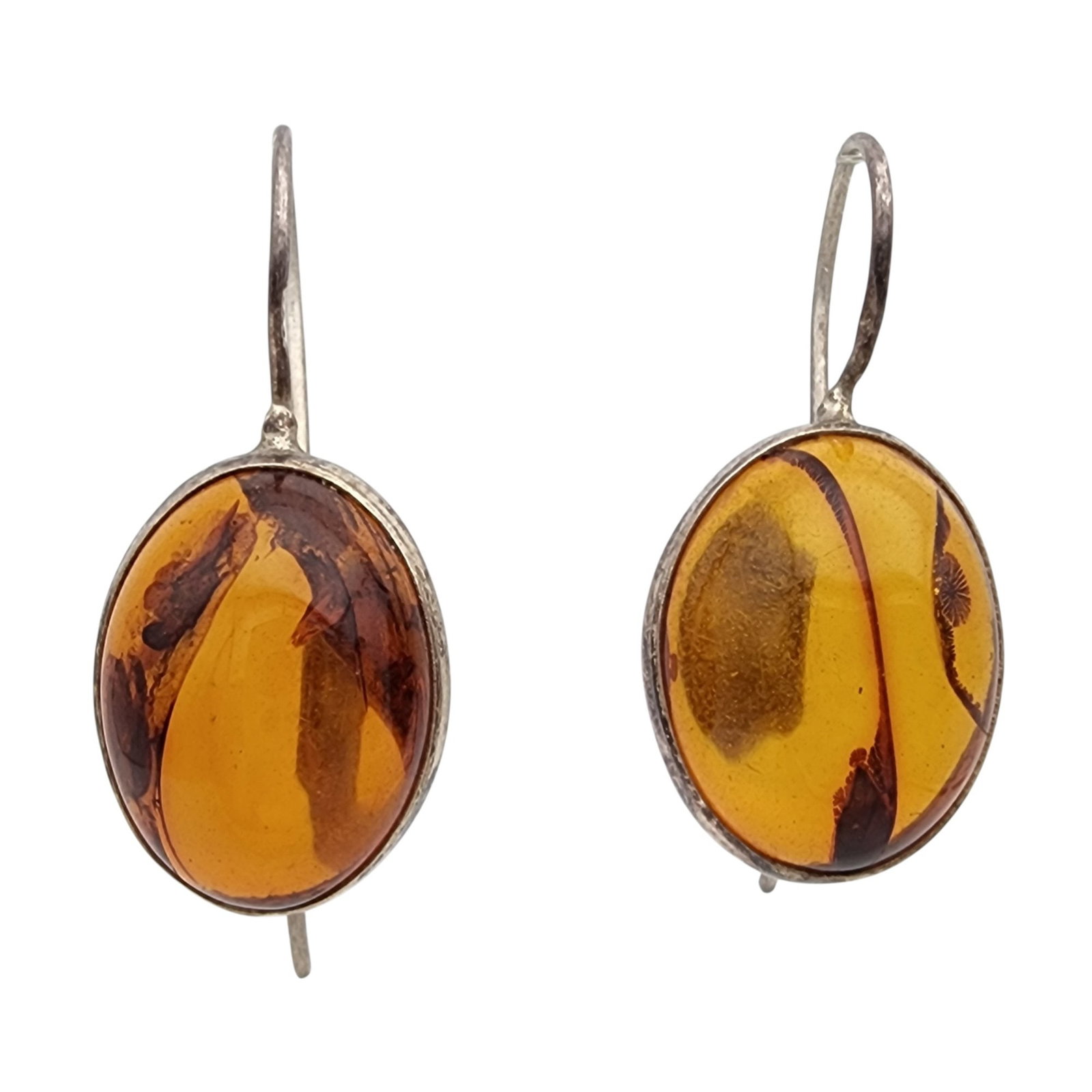 Vintage Sterling Amber Earrings (1 of 6)