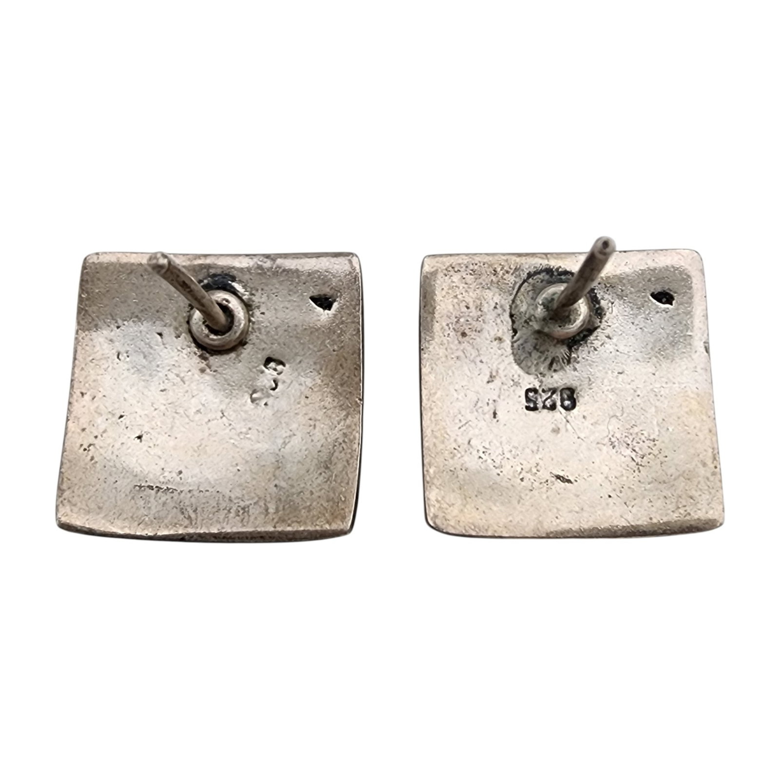 Sterling Lizard Overlay Earrings - 2