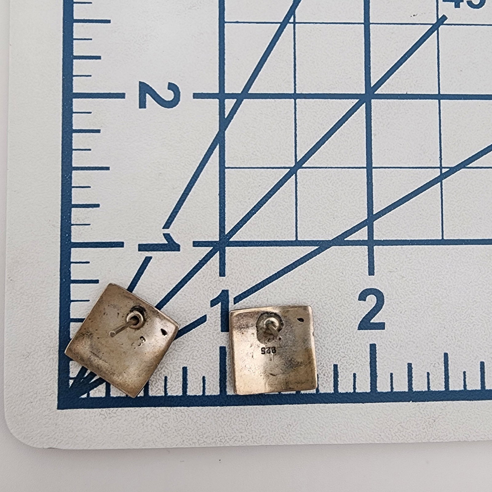 Sterling Lizard Overlay Earrings - 3