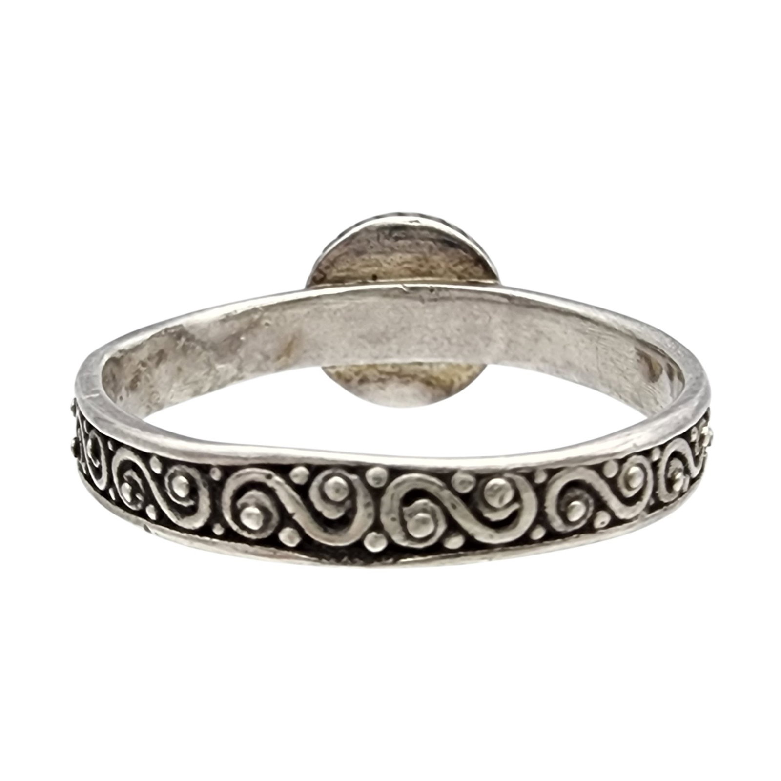 Sarda Sterling Ruby Ring Sz 8 - 4