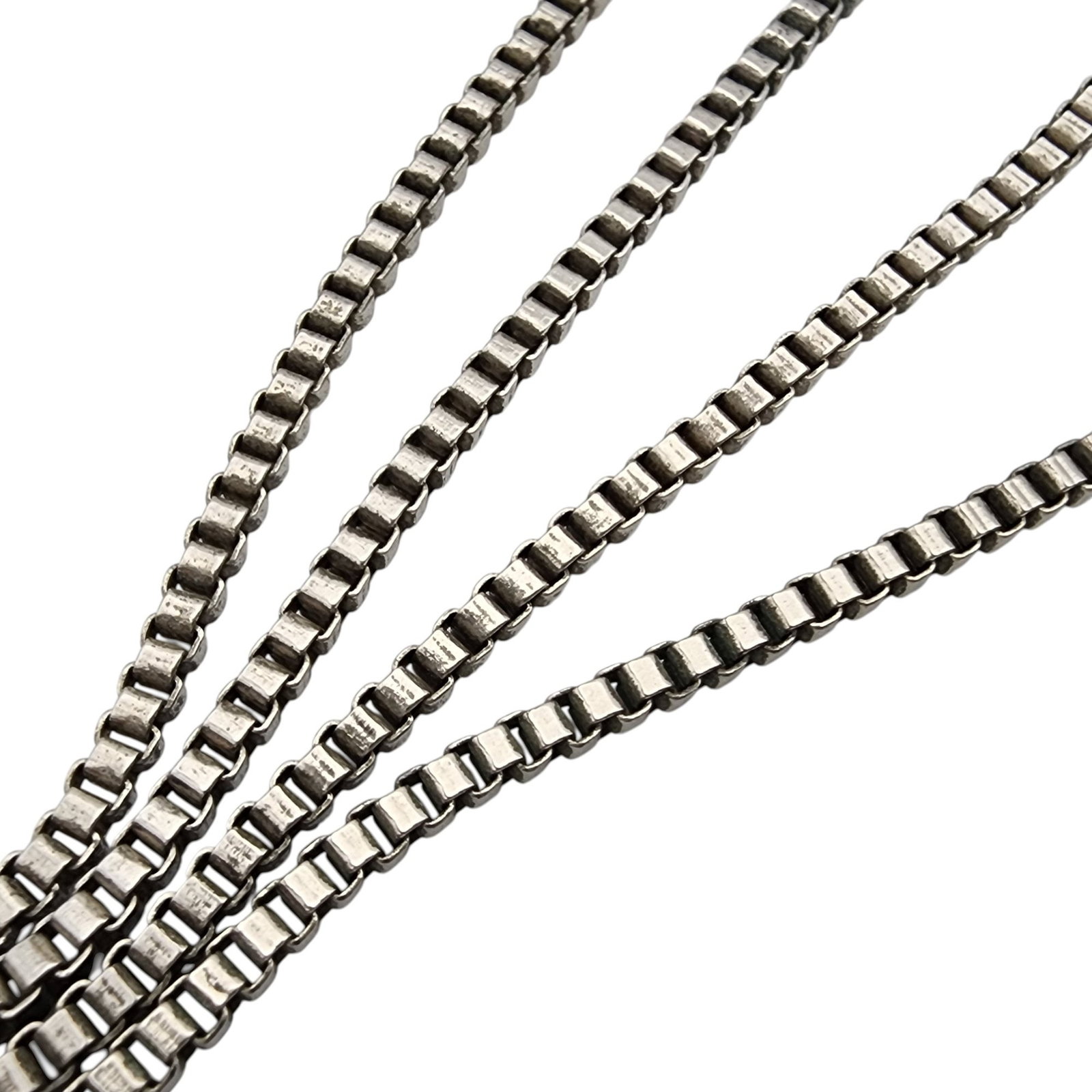 Sterling Box Chain Necklace: Sterling Box Chain Necklace 6.6g