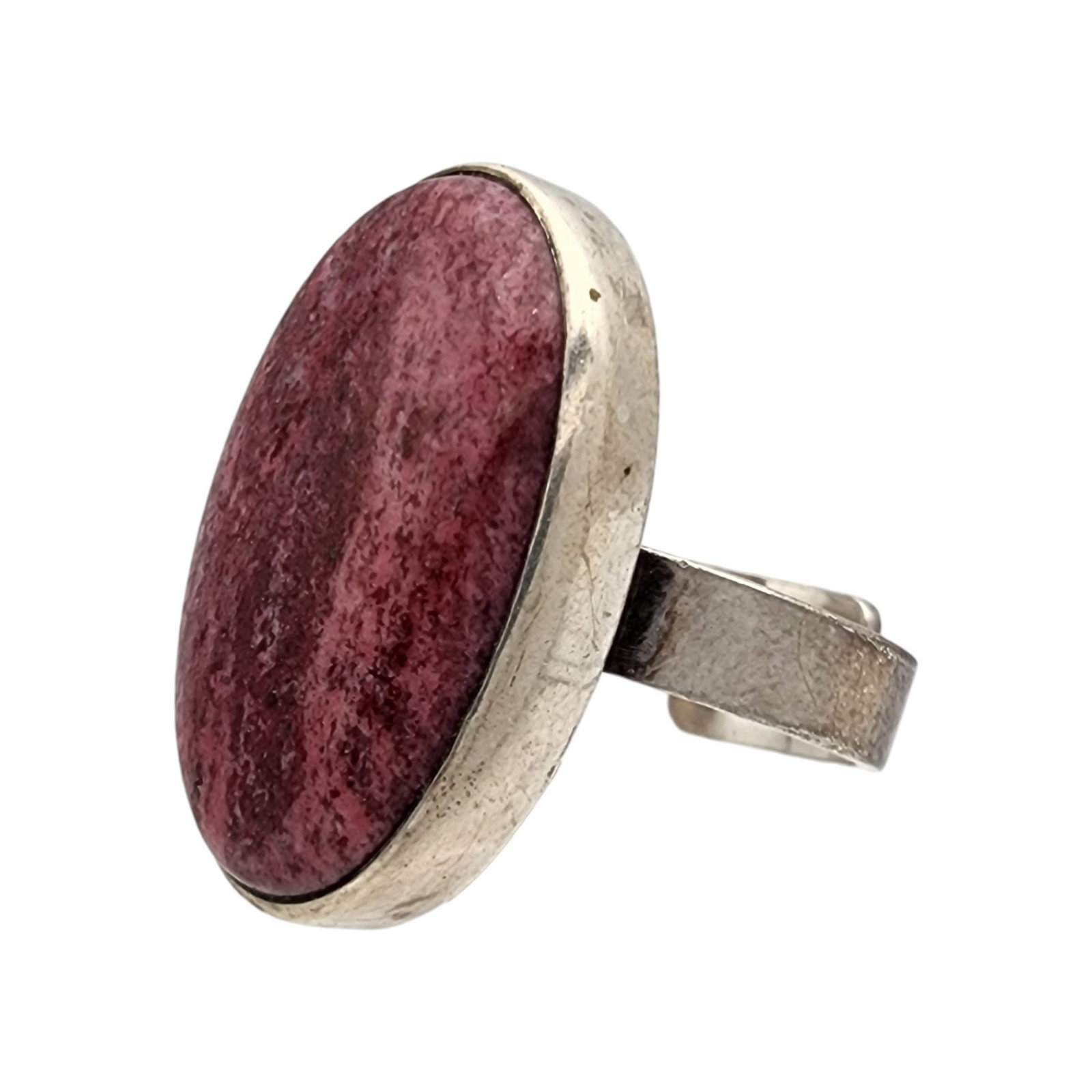 Silpada Sterling Rhodonite Adjustable Ring - 4