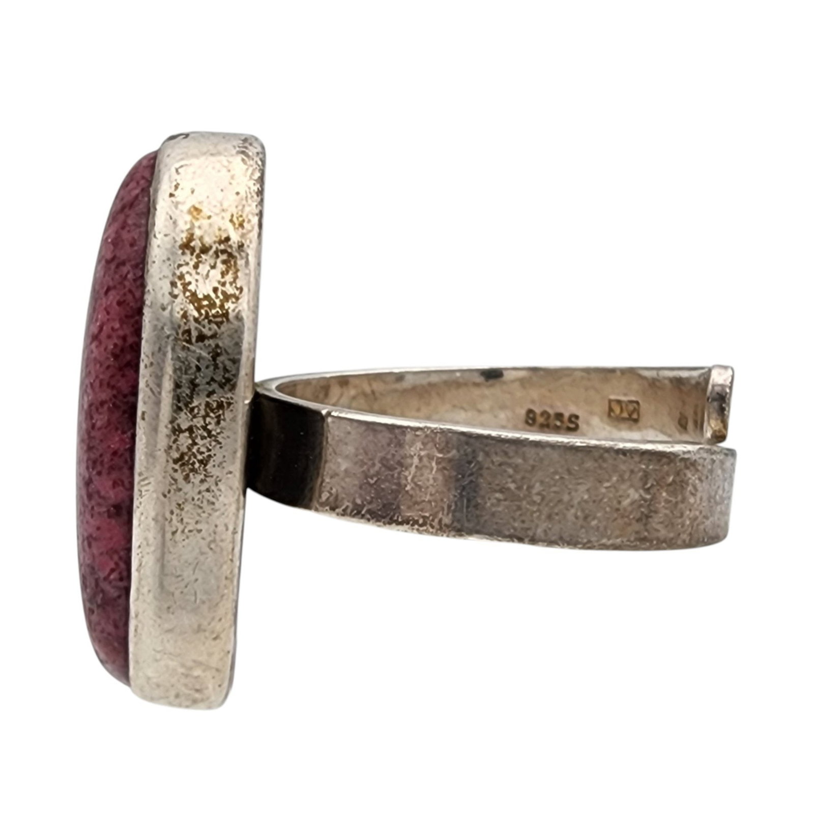 Silpada Sterling Rhodonite Adjustable Ring - 6