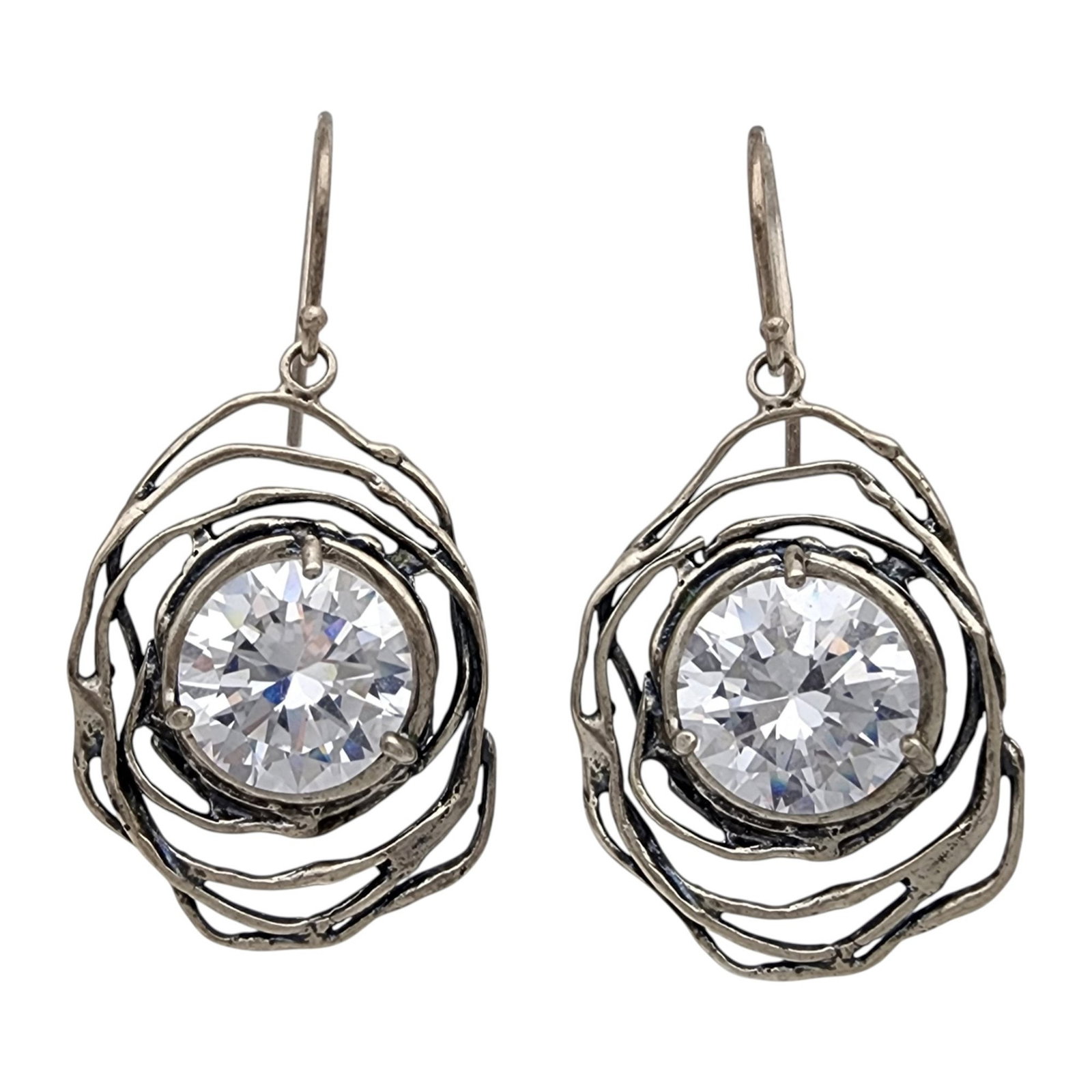 Shablool Didae Israel Sterling CZ Dangle Earrings (1 of 5)