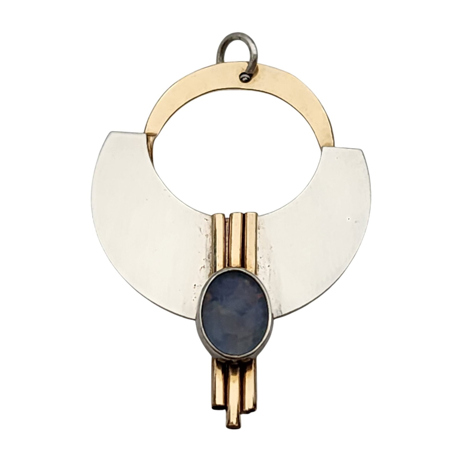 Sterling Modernist Opal Pendant (1 of 5)