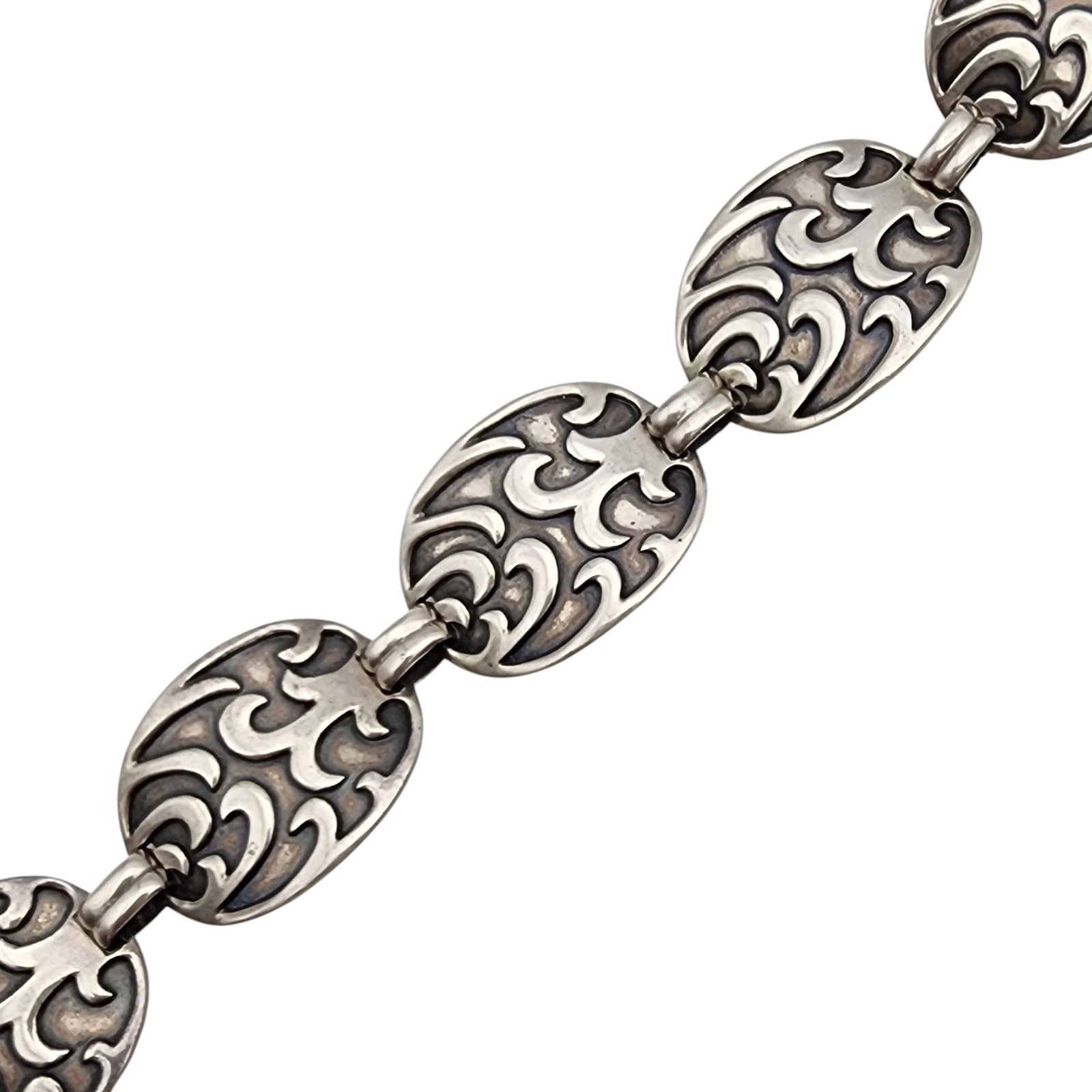 Silpada Sterling "Circle of Friends" Scroll Bracelet (1 of 6)