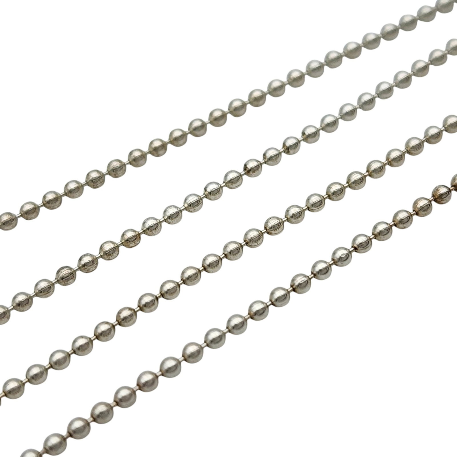 Sterling Bead Chain Necklace: Sterling Bead Chain Necklace 2.1g
