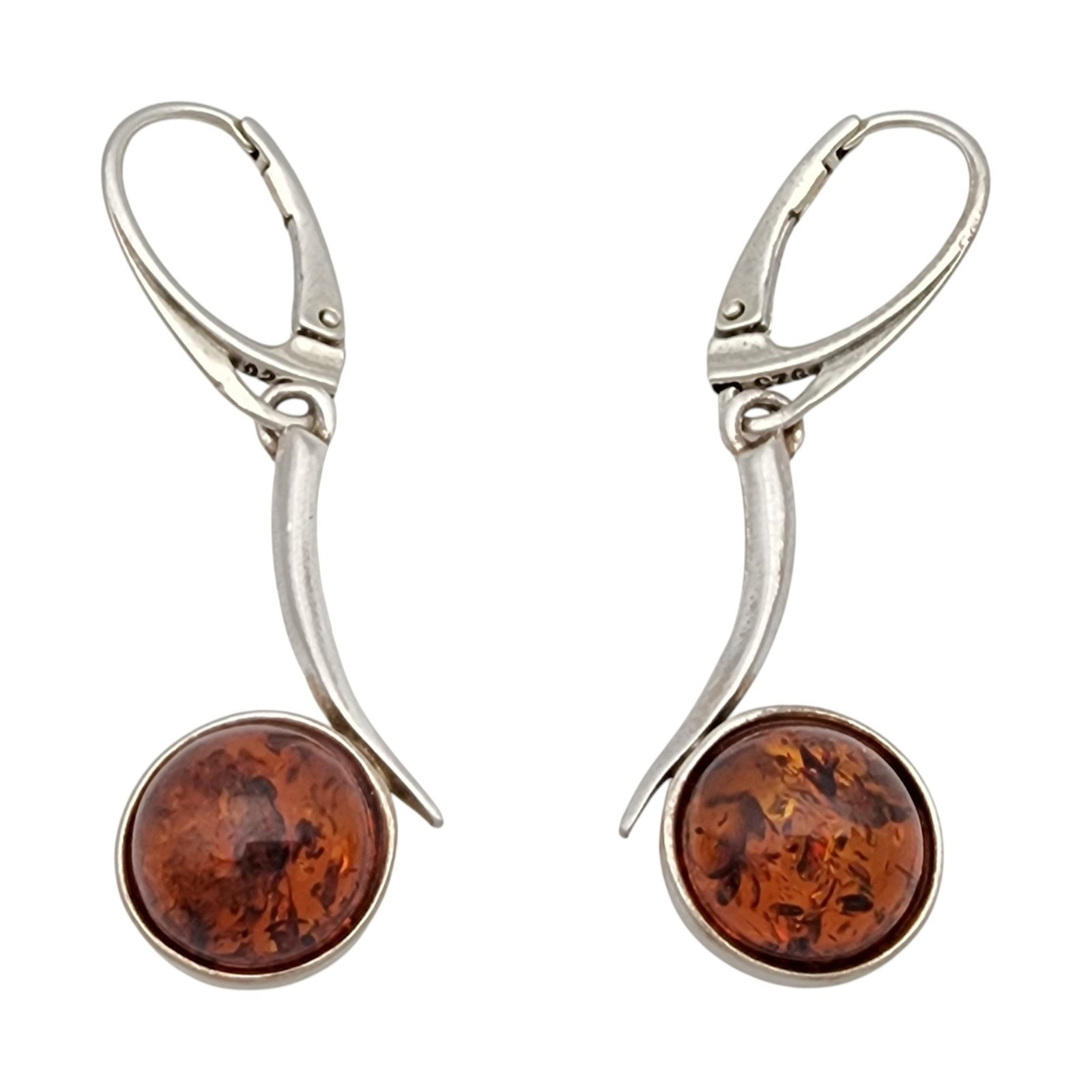 Sterling Amber Dangle Earrings (1 of 5)