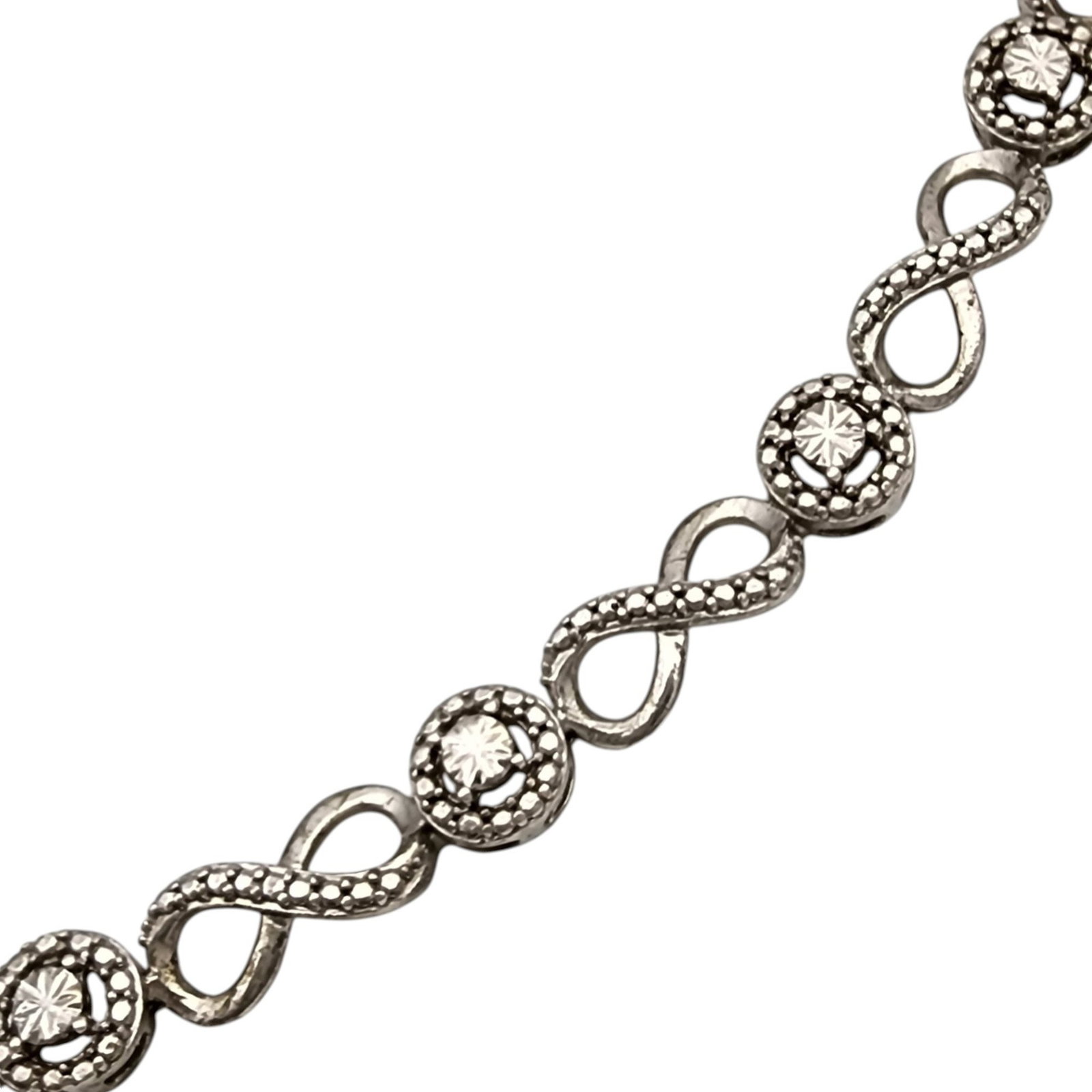 Sterling Moissanite Tennis Bracelet: Sterling Moissanite Tennis Bracelet 6.6g