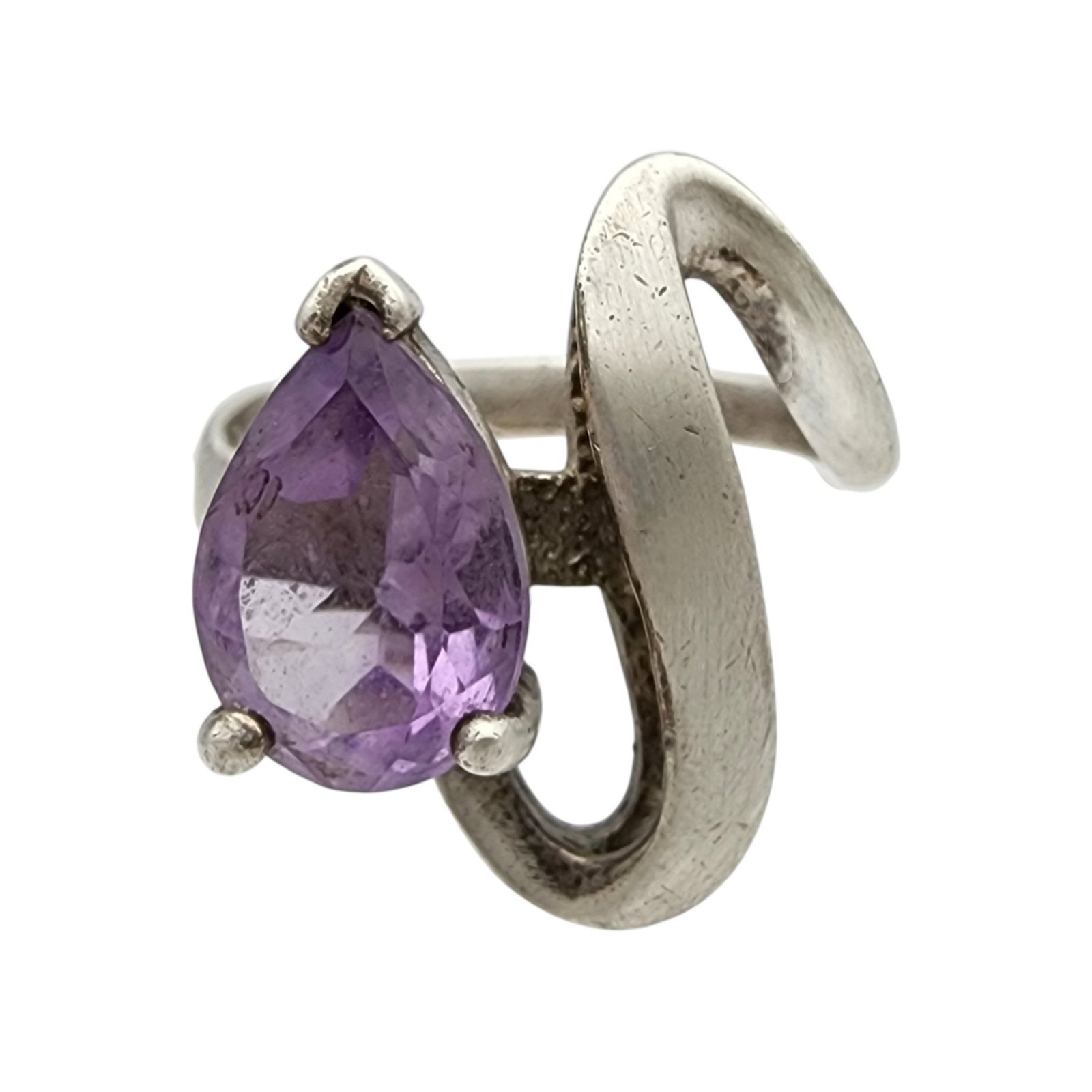 Sterling Amethyst Ring Sz 6.5 (1 of 8)