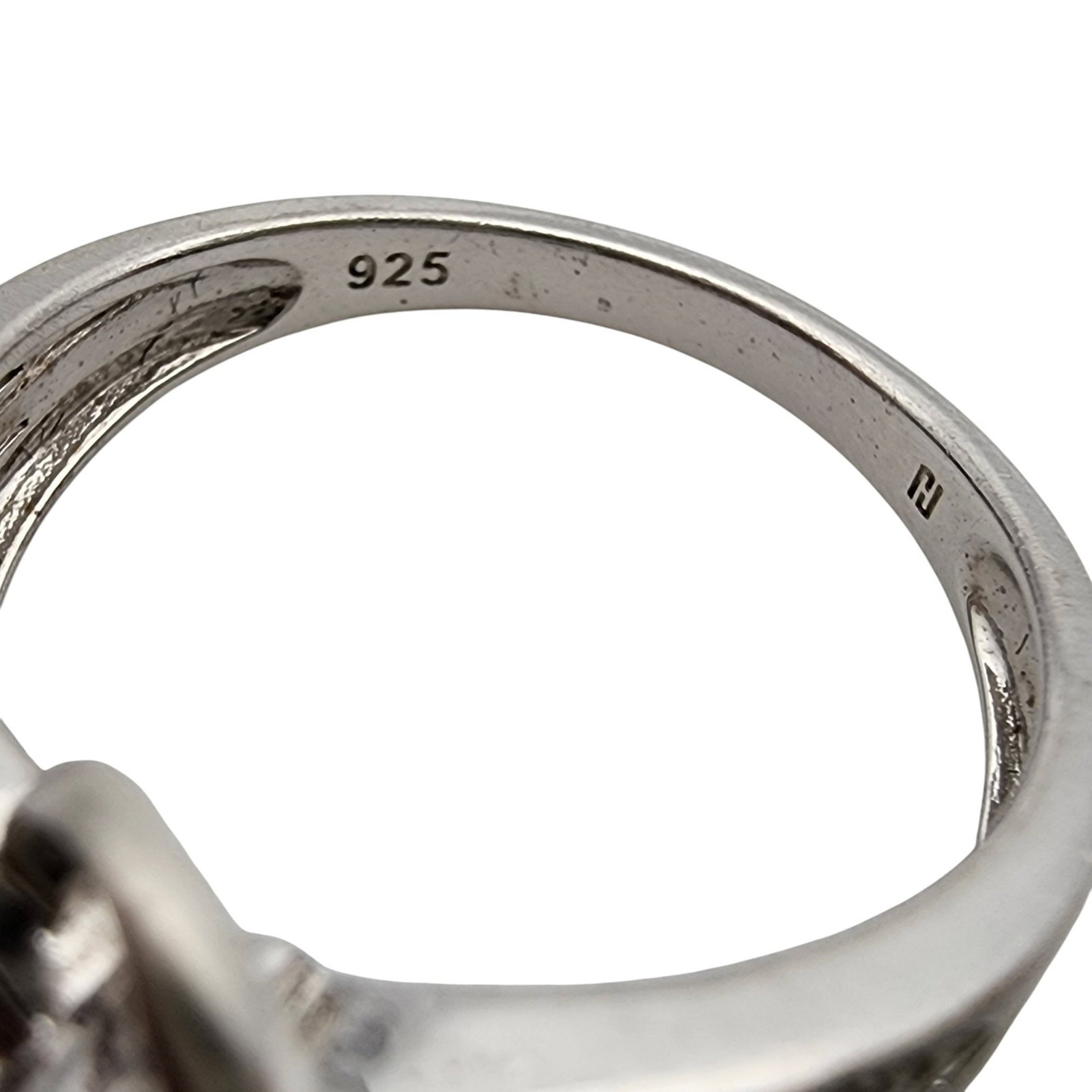 Sterling Ruby Heart Ring Sz 7 - 6