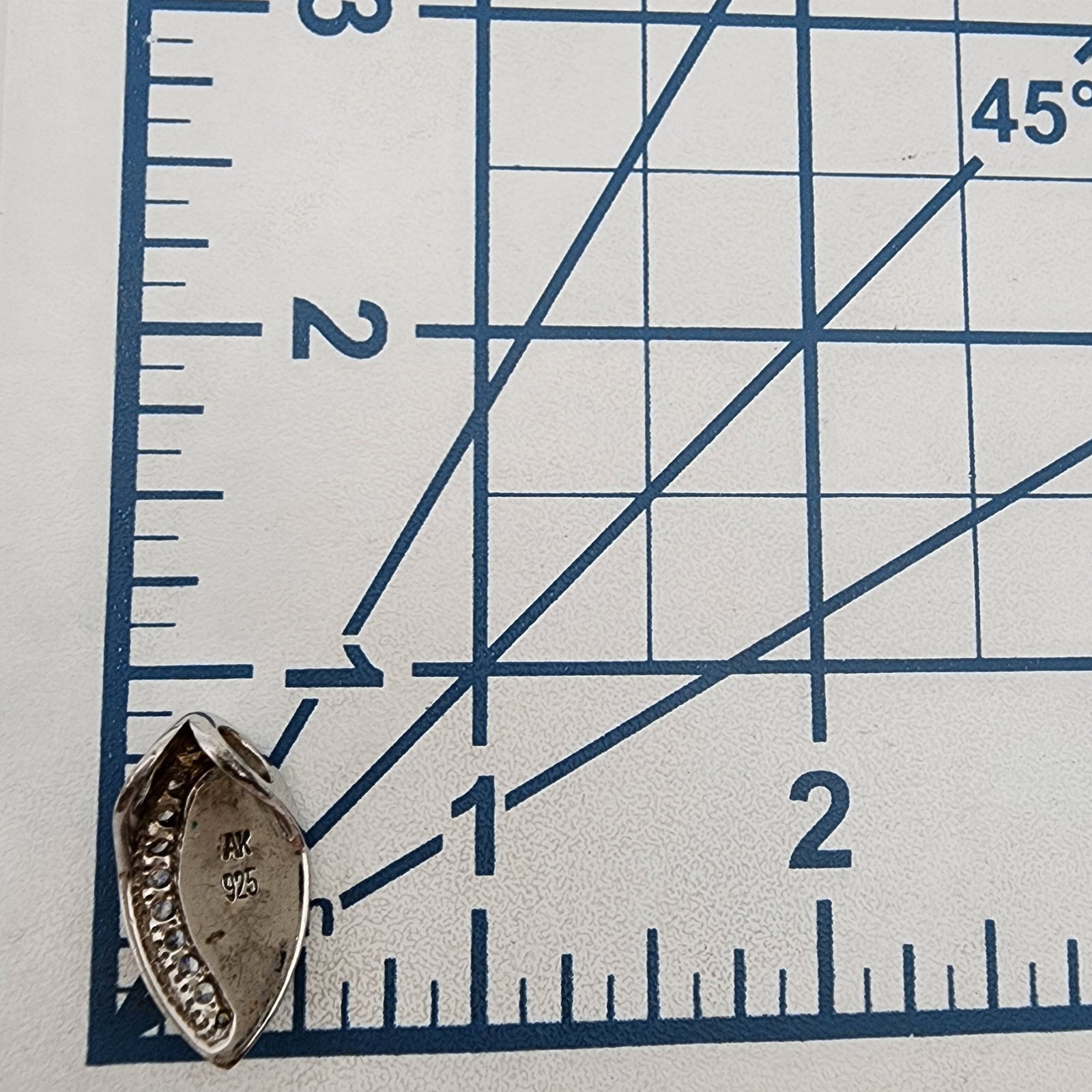 Signed Sterling Opal Pendant - 5