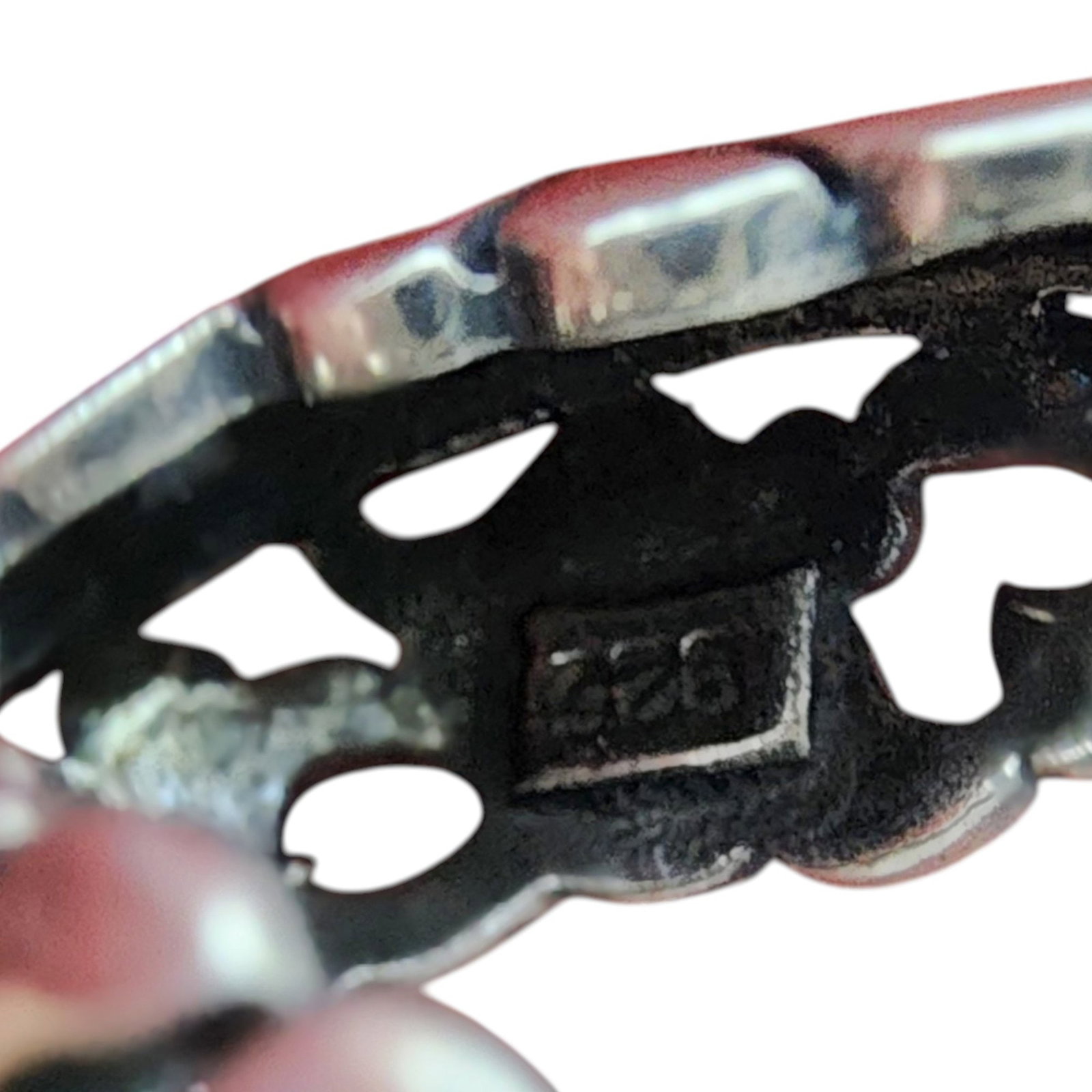 Sterling Openwork Scroll Hoop Earrings - 4