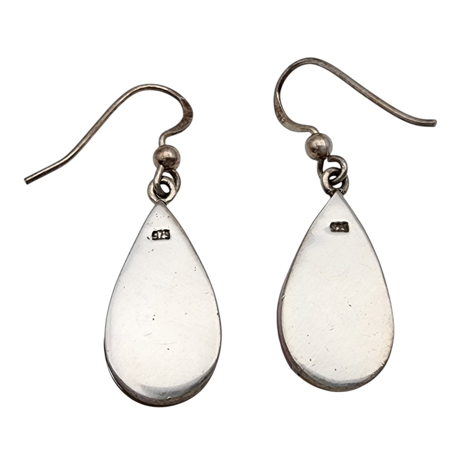 Sterling Multicolor Shell Dangle Earrings - 2