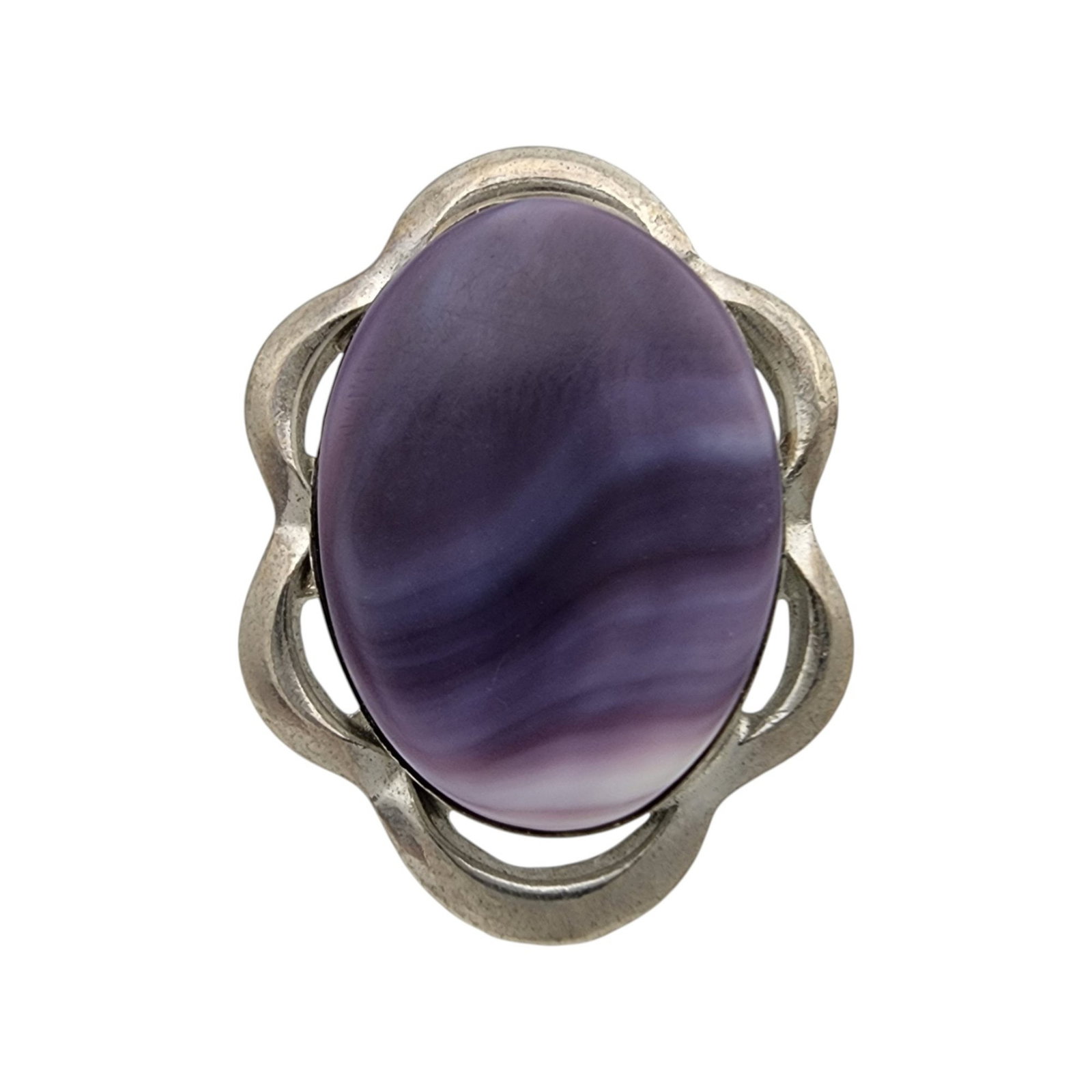 Sterling Wampum Shell Adjustable Ring (1 of 6)