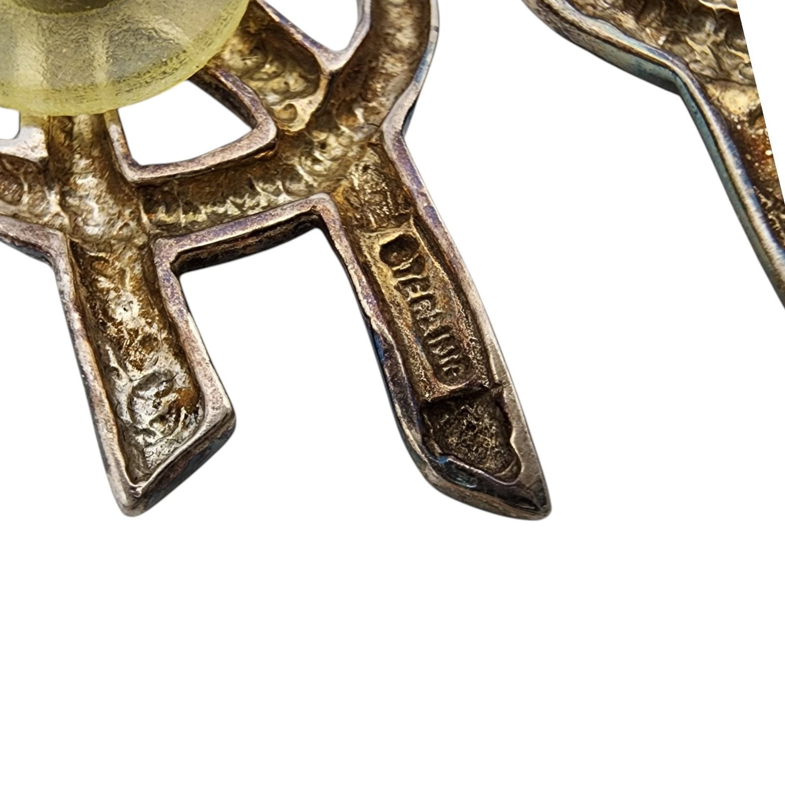 Signed Sterling Knot Earrings - 3