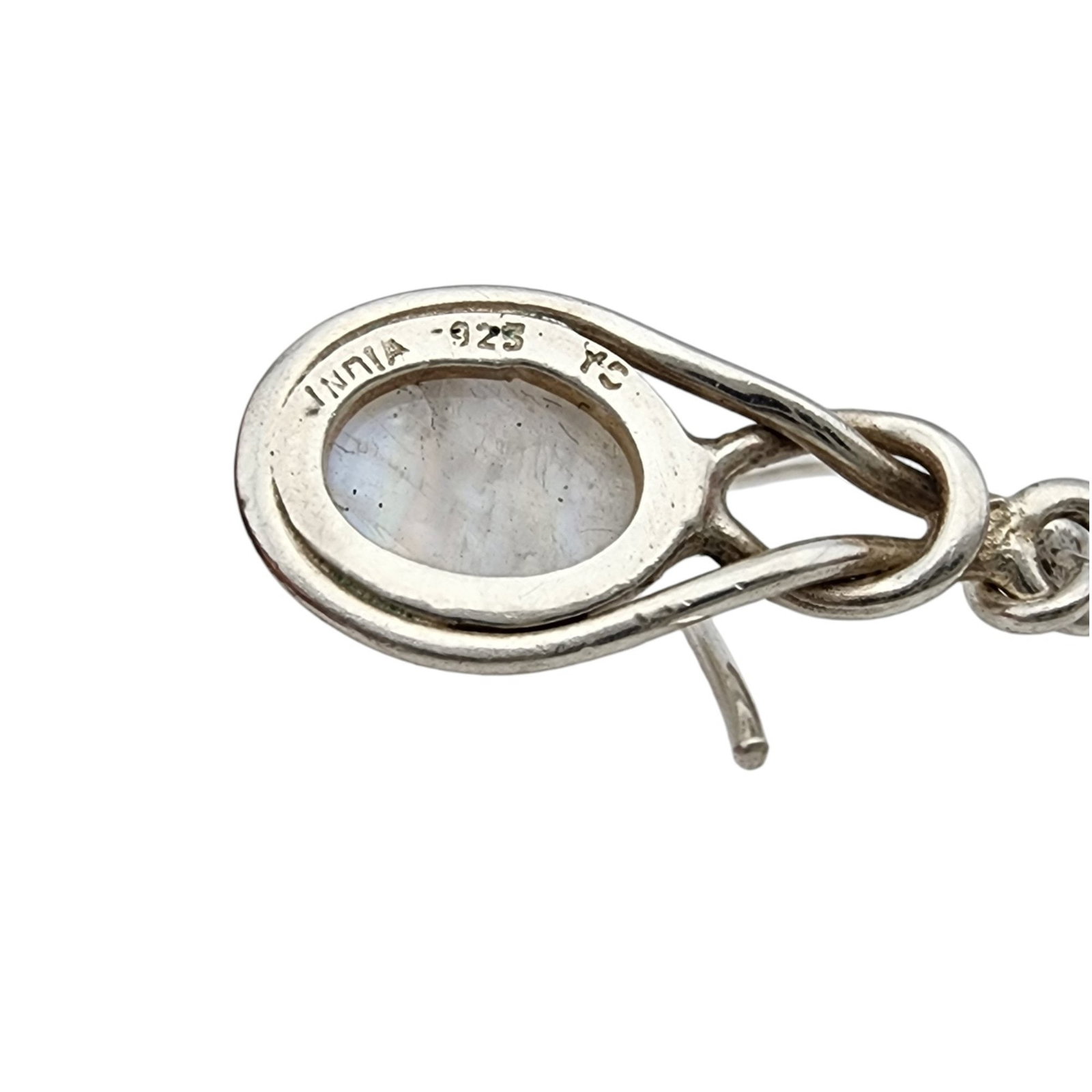 Sterling Moonstone Dangle Earrings - 4