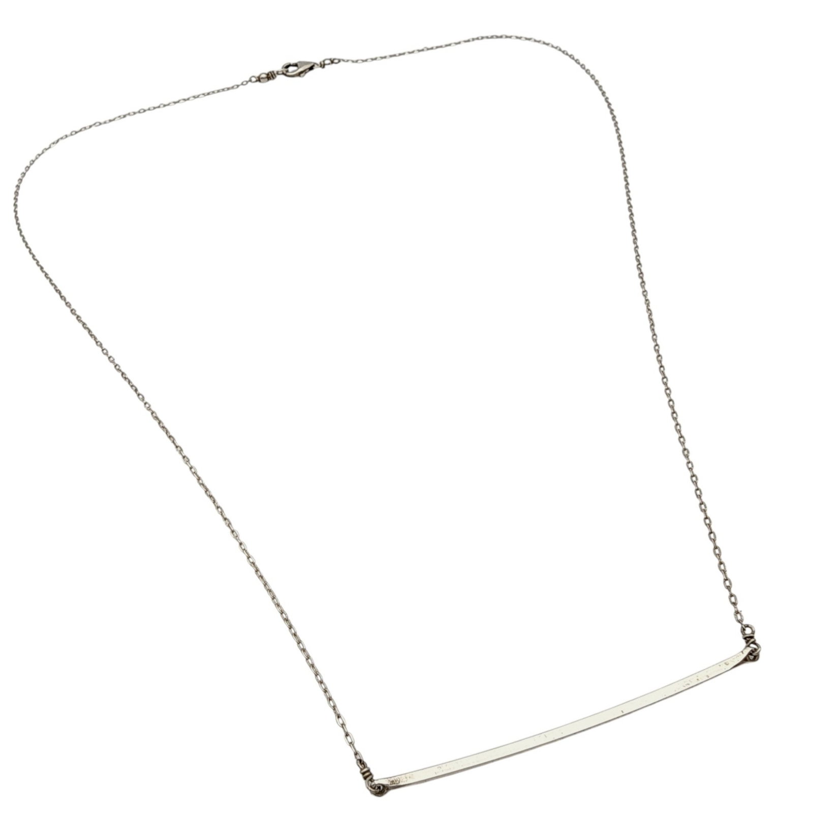 Sterling Bar Chain Necklace: Sterling Bar Chain Necklace 1.9g