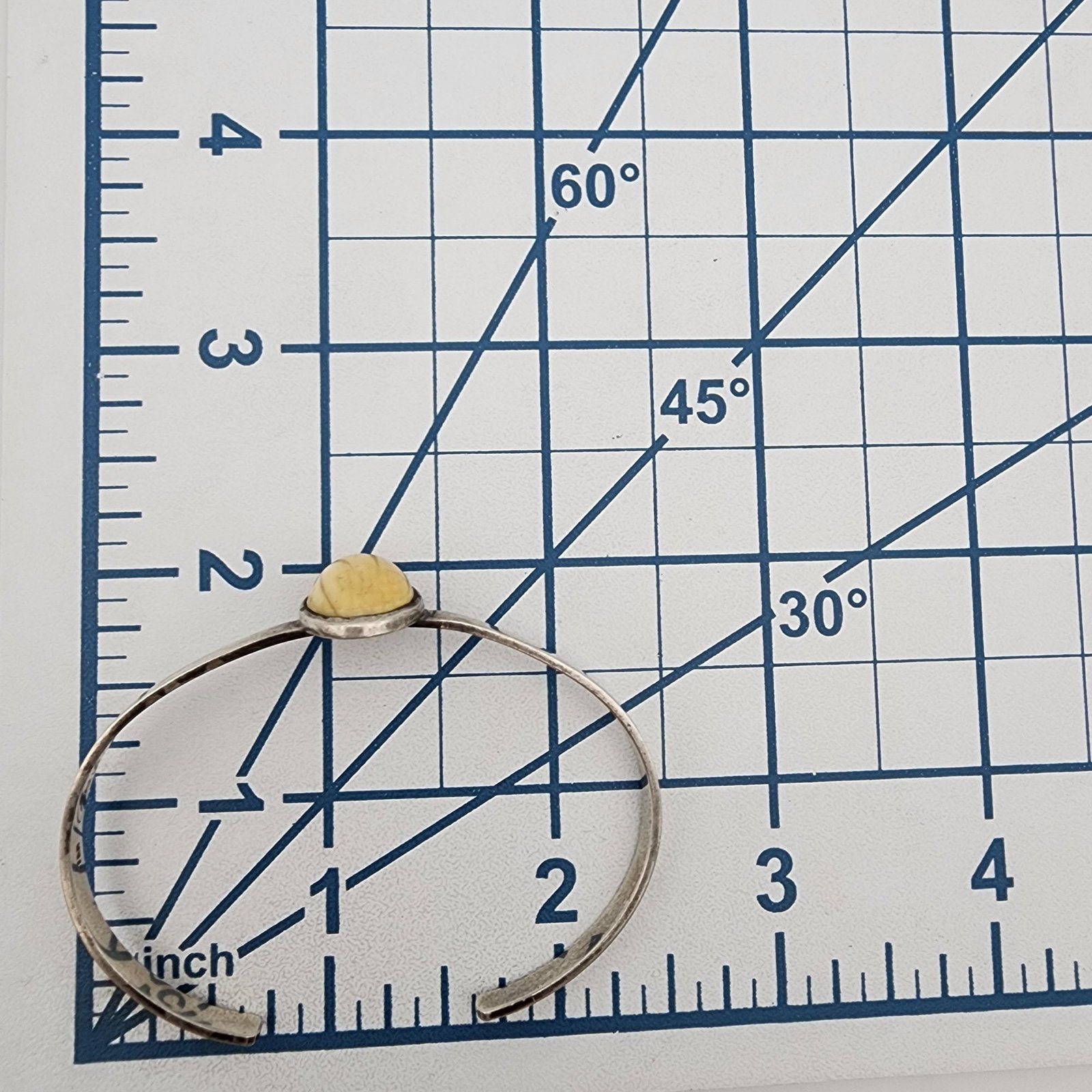 Signed Artisan Sterling Cuff Bracelet - 8