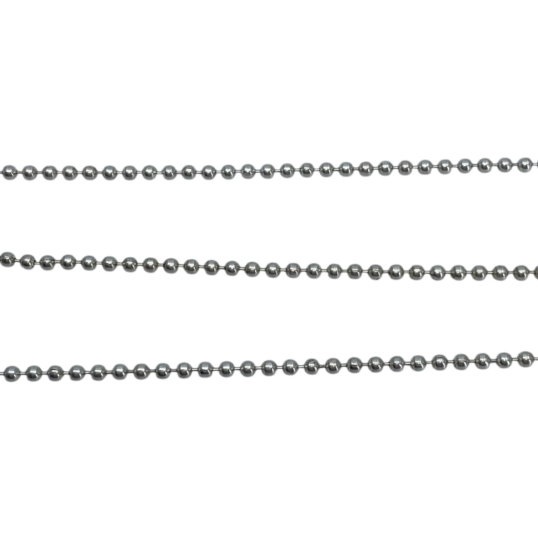 Sterling Bead Chain 16in 4g: Sterling Bead Chain 16in 4g Engraved 925 Italy